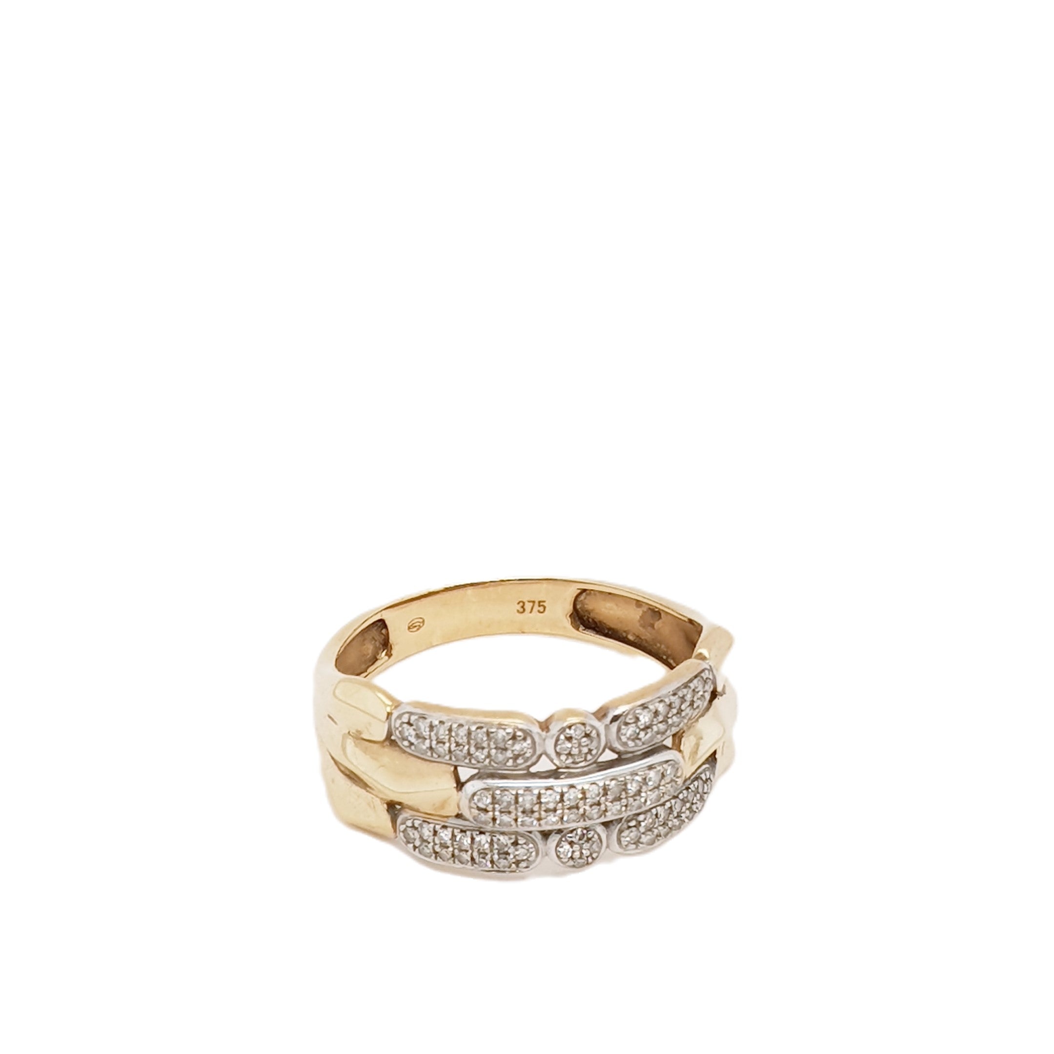 Brillant Gold Ring 375 9kt Gr.56