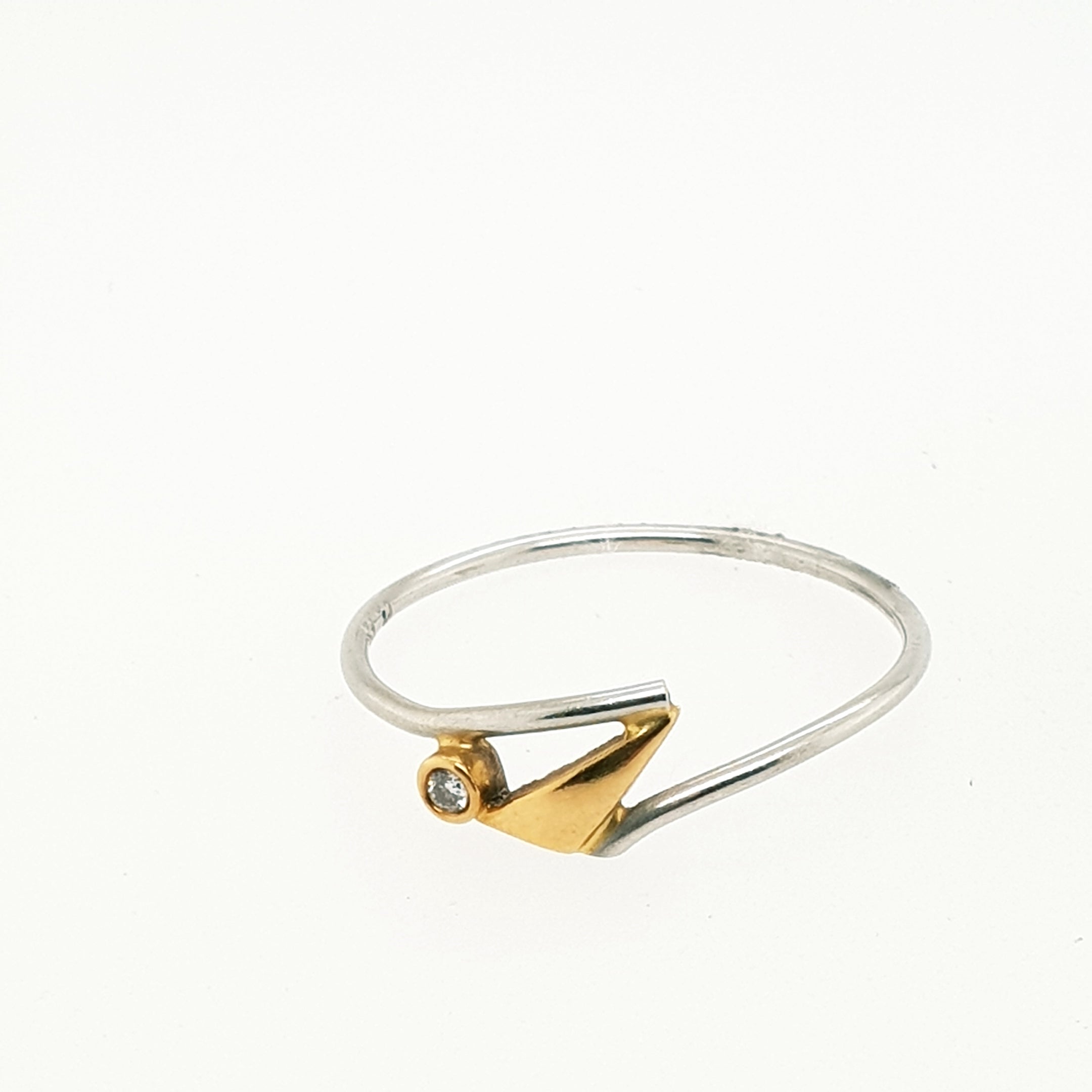 Brillant Platin Gold Ring 750 950 Gr.53