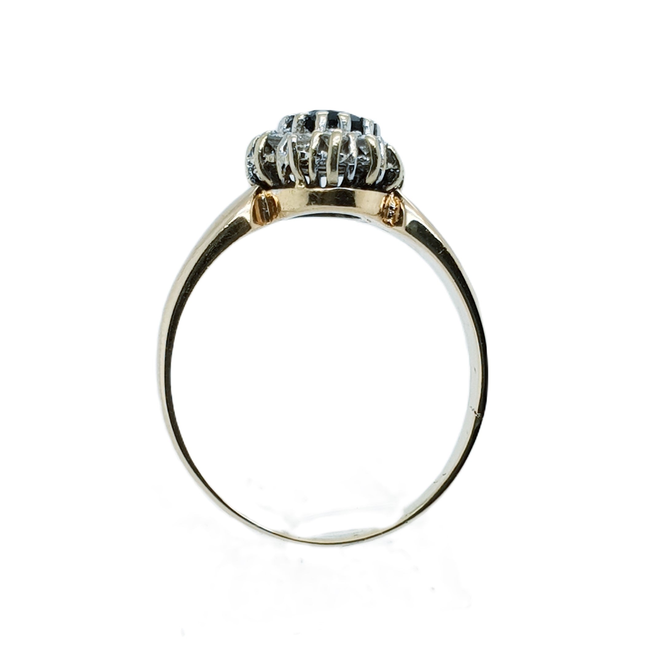 Brillant Saphir Gold Ring 585 14kt Gr.58