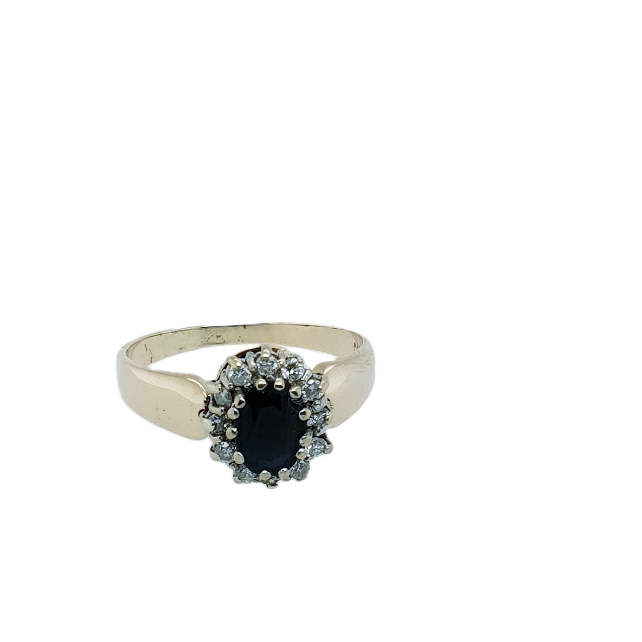 Brillant Saphir Gold Ring 585 14kt Gr.58