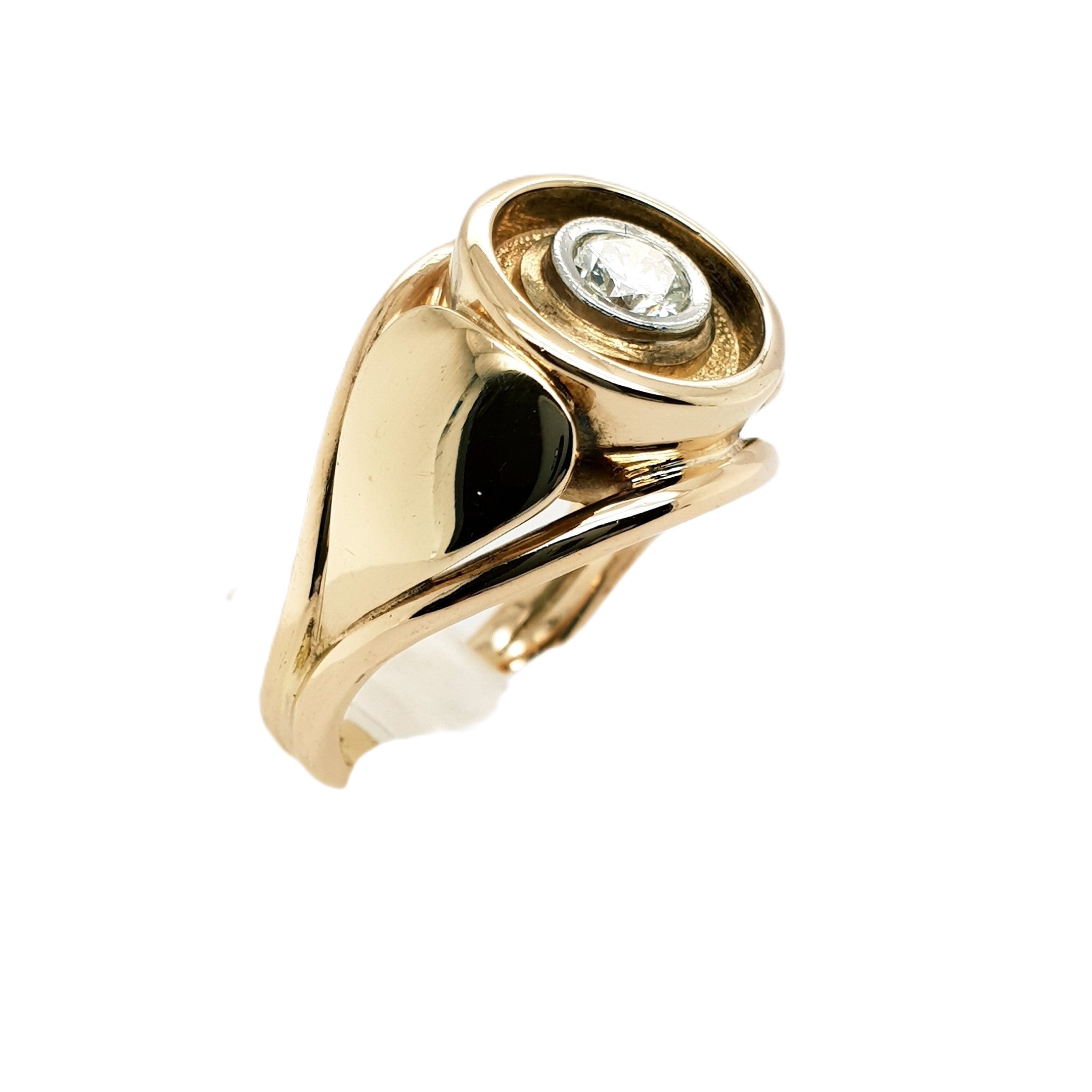 Brillant Gold Ring 585 14kt Gr.57