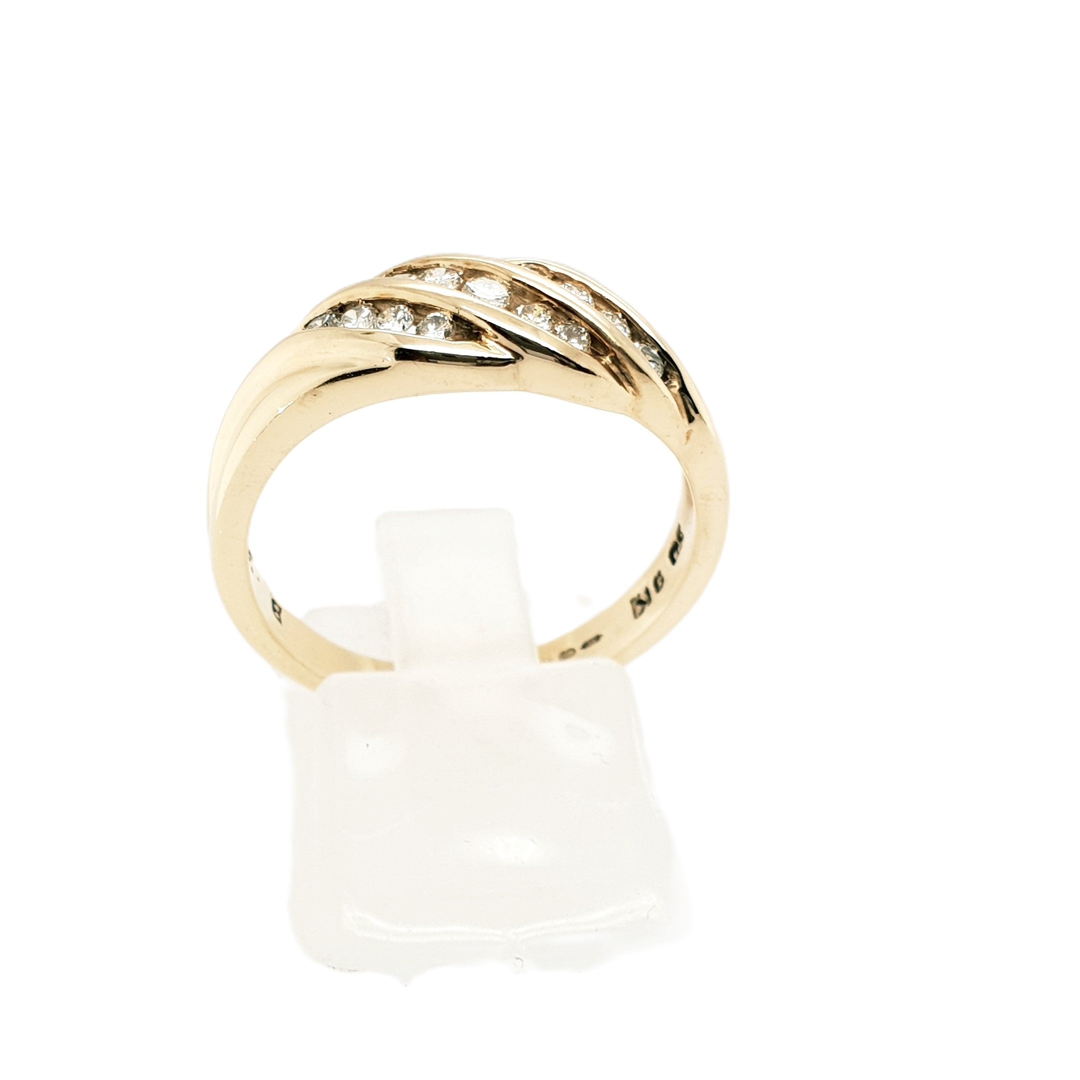 Brillant Gold Ring 375 9kt Gr.60