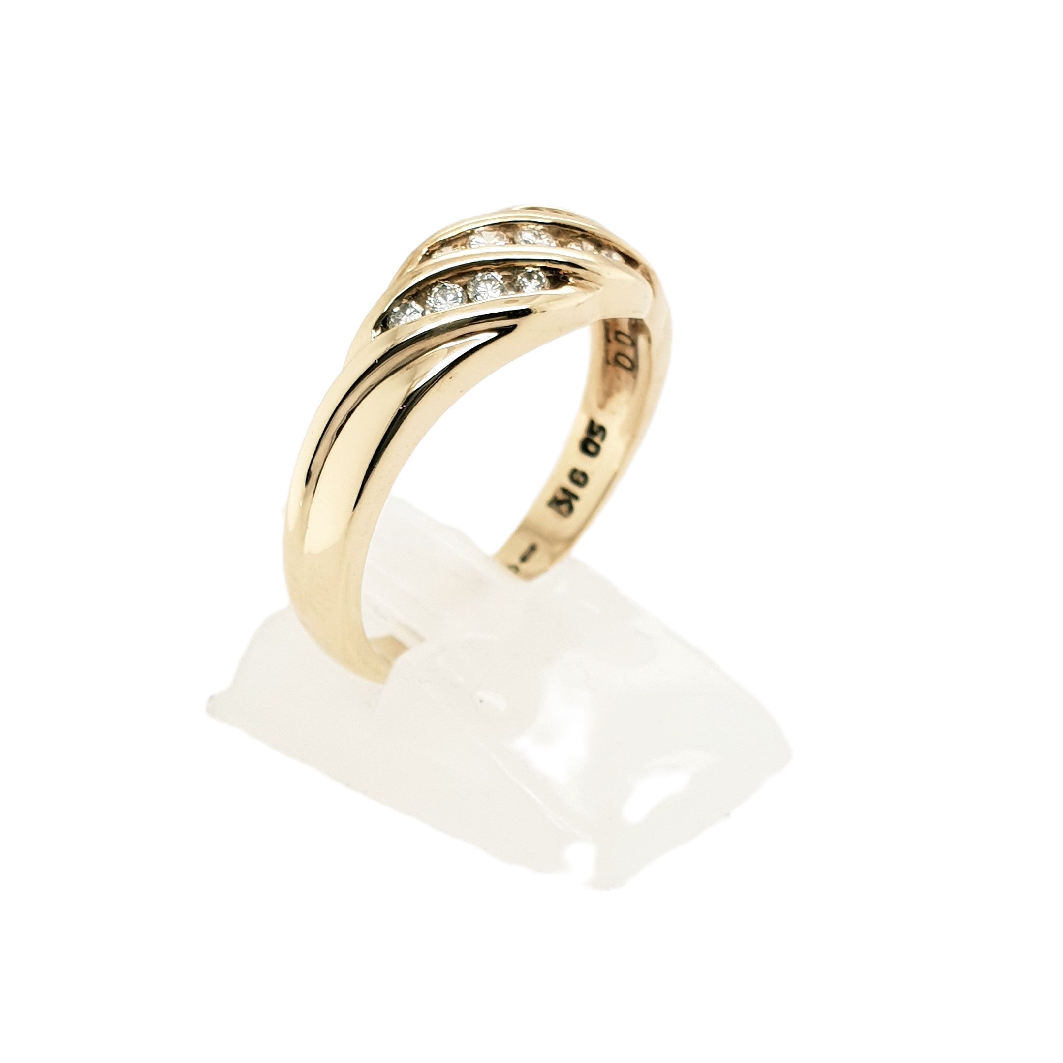 Brillant Gold Ring 375 9kt Gr.60