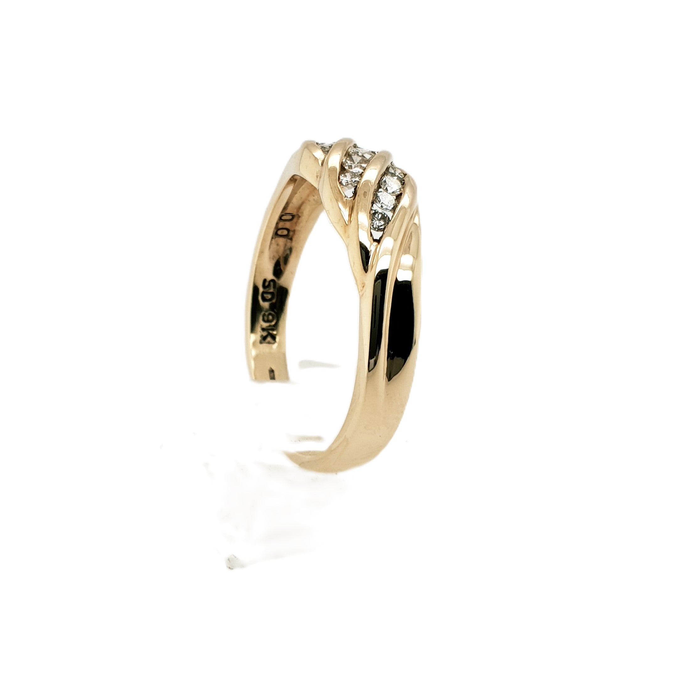 Brillant Gold Ring 375 9kt Gr.60
