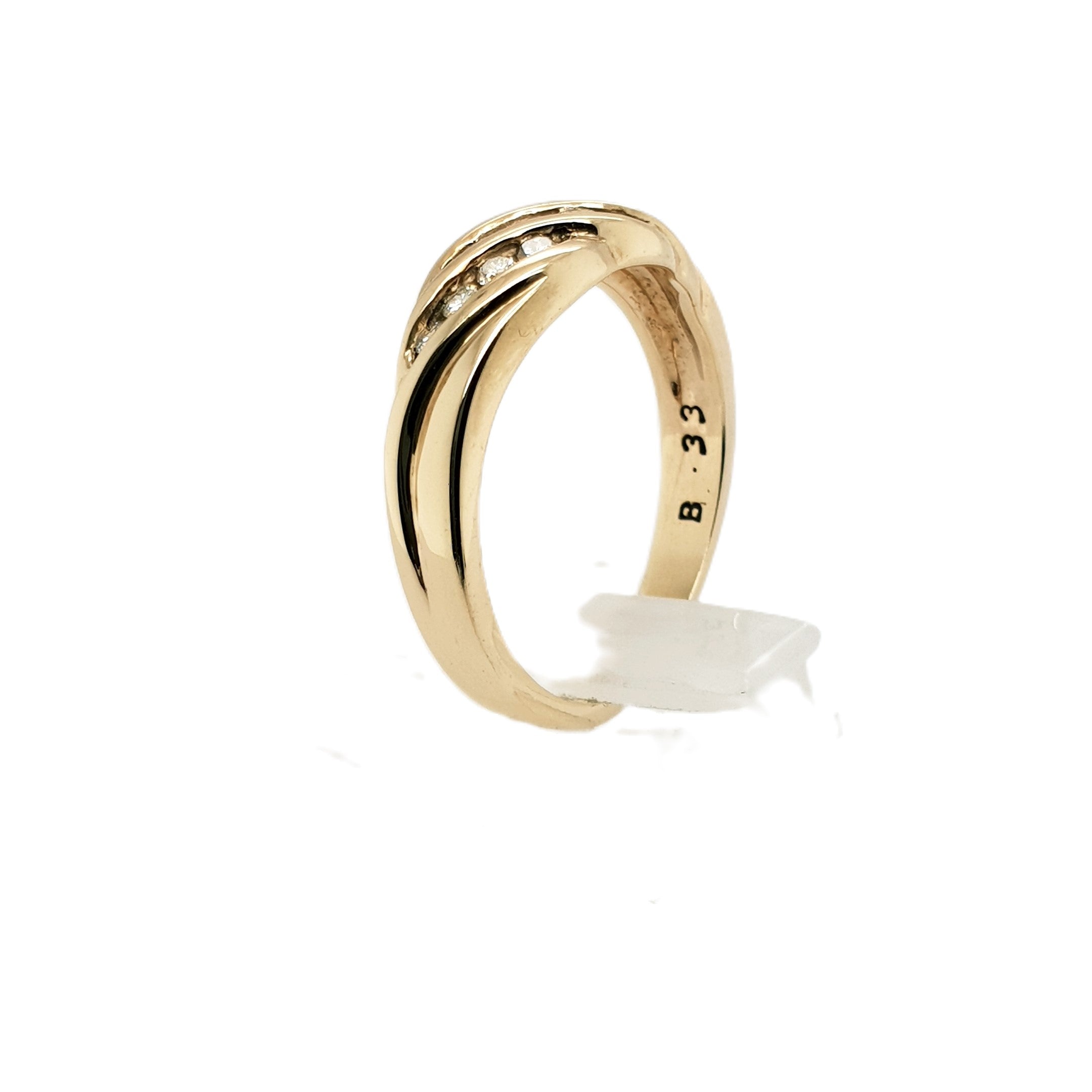 Brillant Gold Ring 375 9kt Gr.60