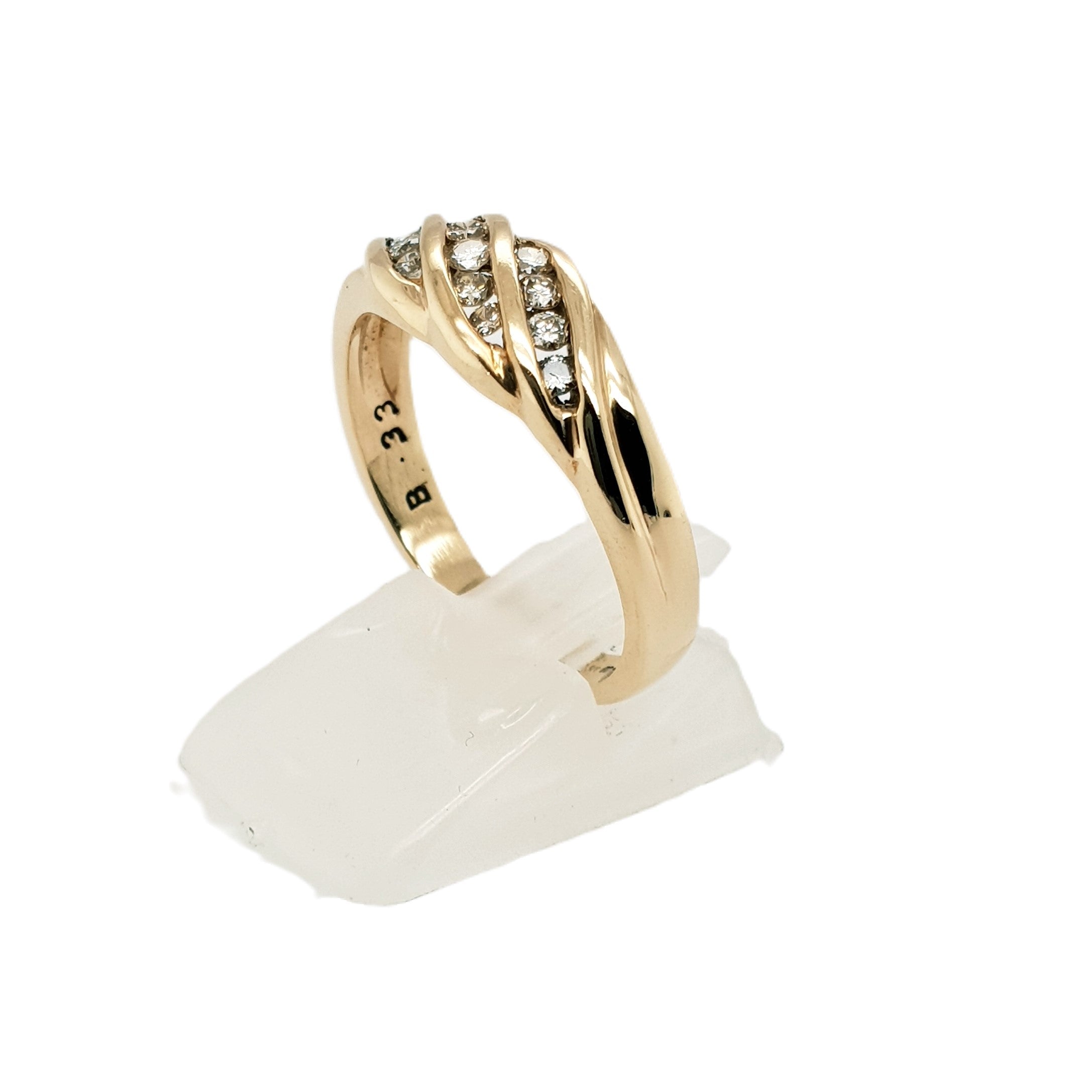 Brillant Gold Ring 375 9kt Gr.60