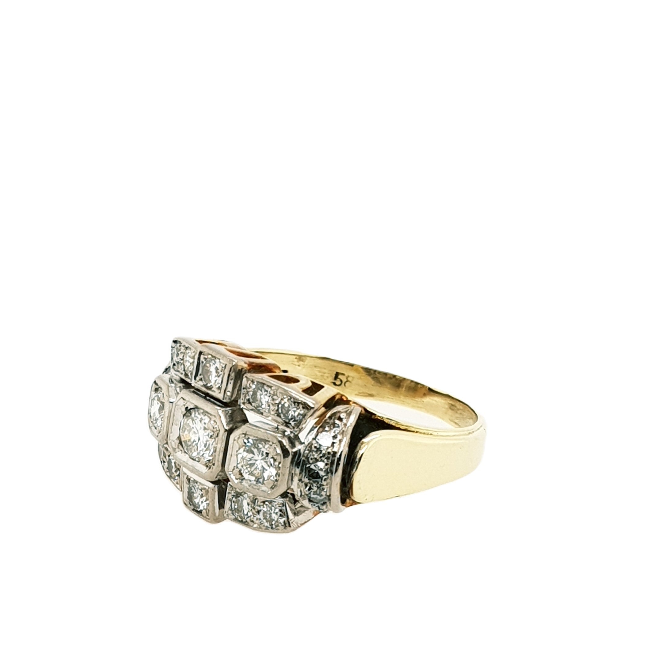 Brillant Gold Ring 585 14kt Gr.51