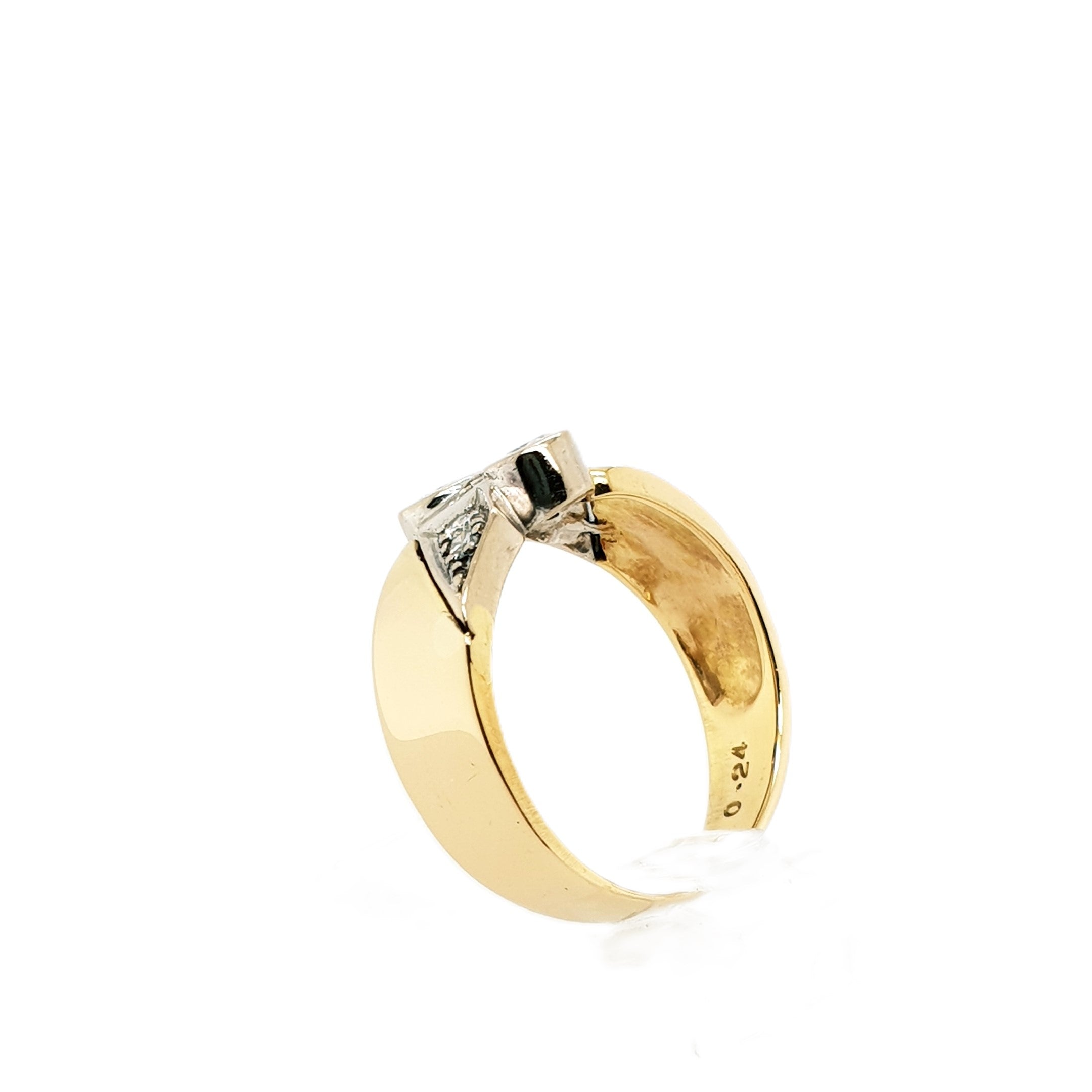 Brillant Gelbgold Ring 750 18kt Gr.53
