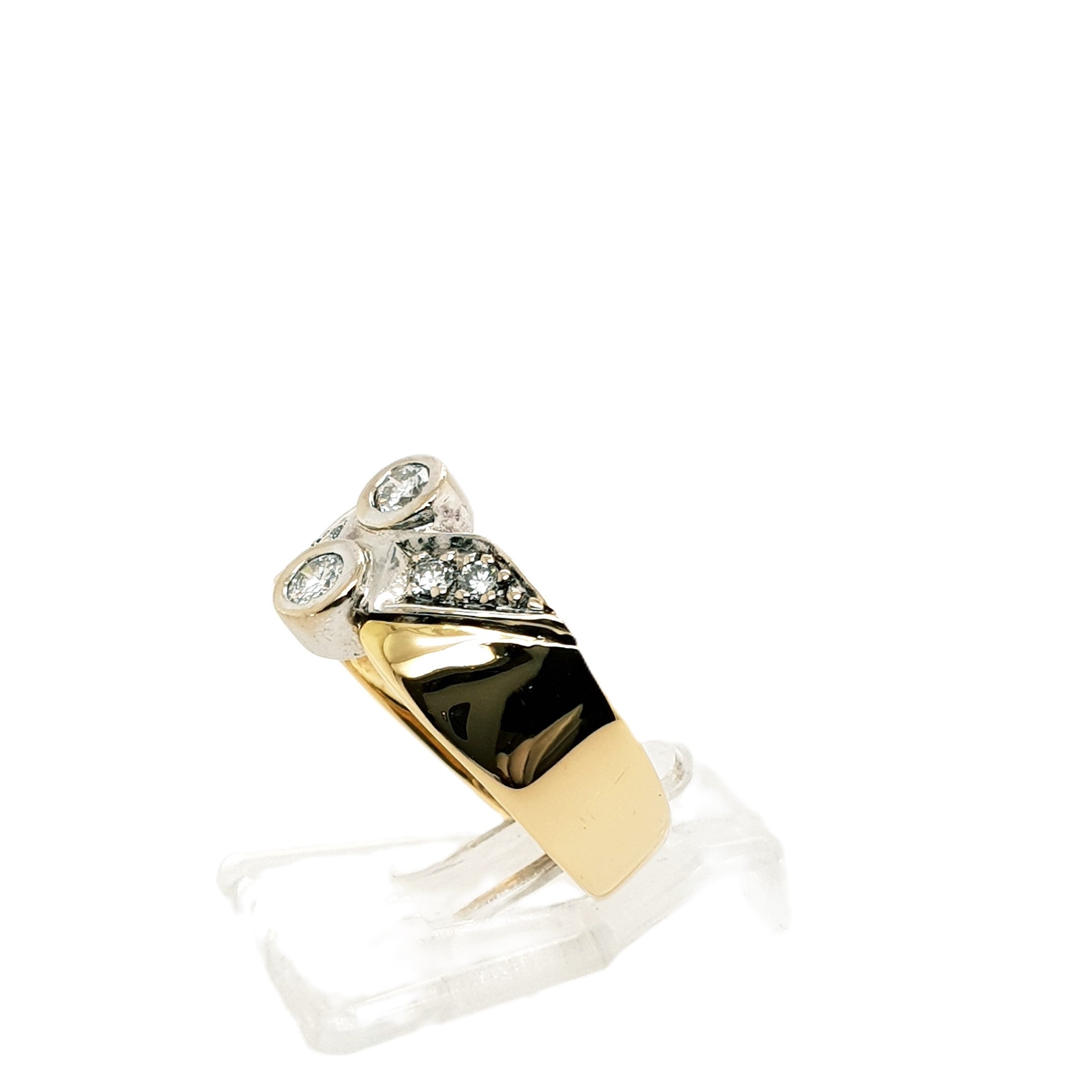 Brillant Gelbgold Ring 750 18kt Gr.53
