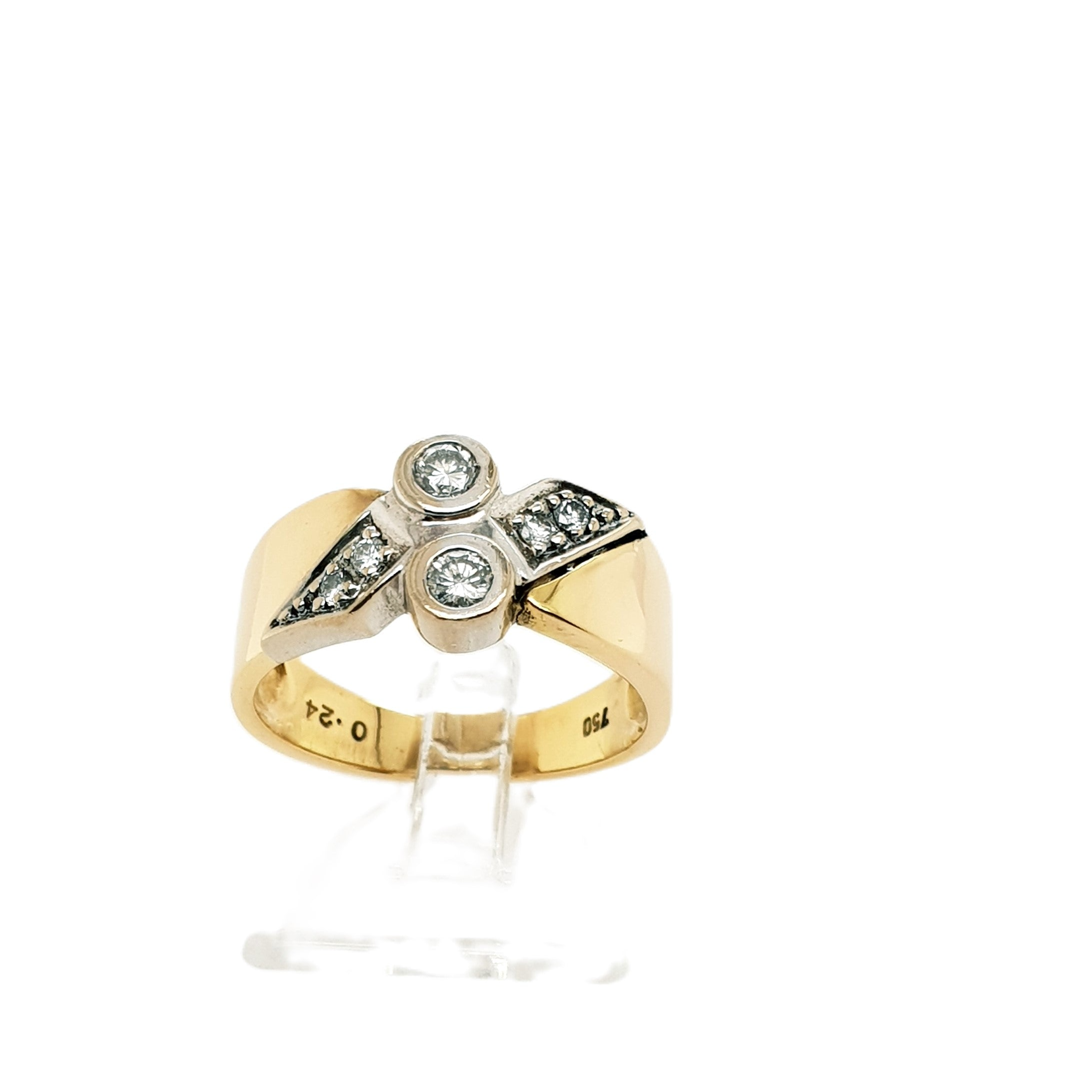 Brillant Gelbgold Ring 750 18kt Gr.53