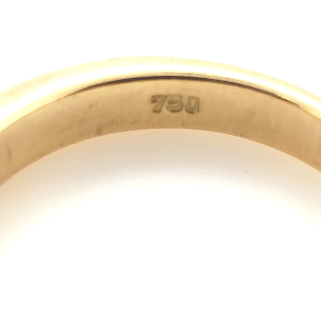 Damen Solitär Ring 1 Brillant ca. 0,20ct Gelb Gold 18kt Größe 57