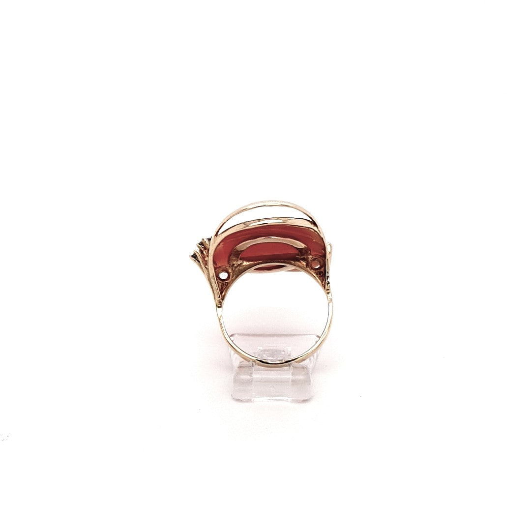 Damen Ring Gelb Gold 750 18 kt Brillant Gemme