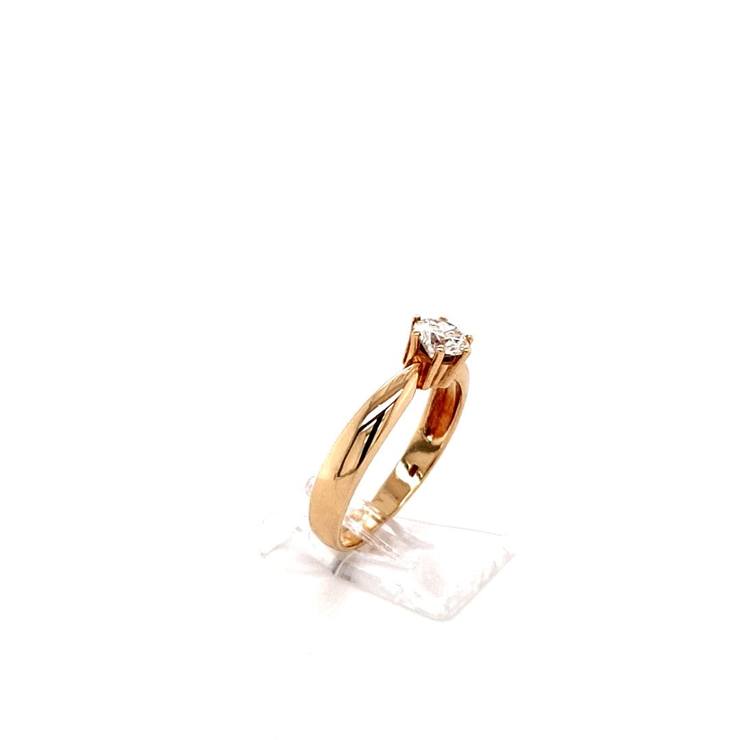 Damen Ring Gelbgold 585 14 kt Brillant ca. 0,50 ct Schmuck Geschenk180836