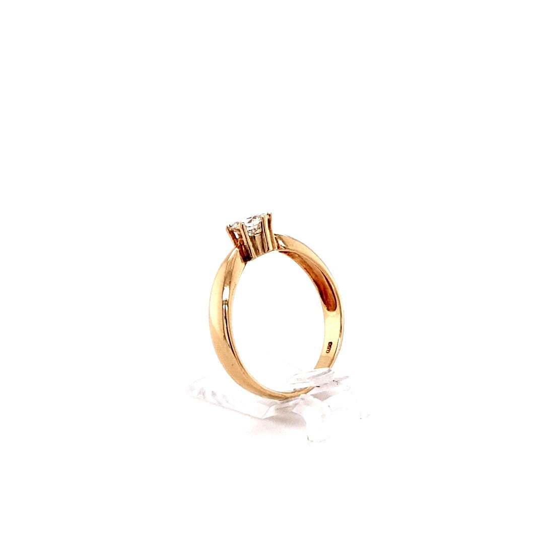 Damen Ring Gelbgold 585 14 kt Brillant ca. 0,50 ct Schmuck Geschenk180836