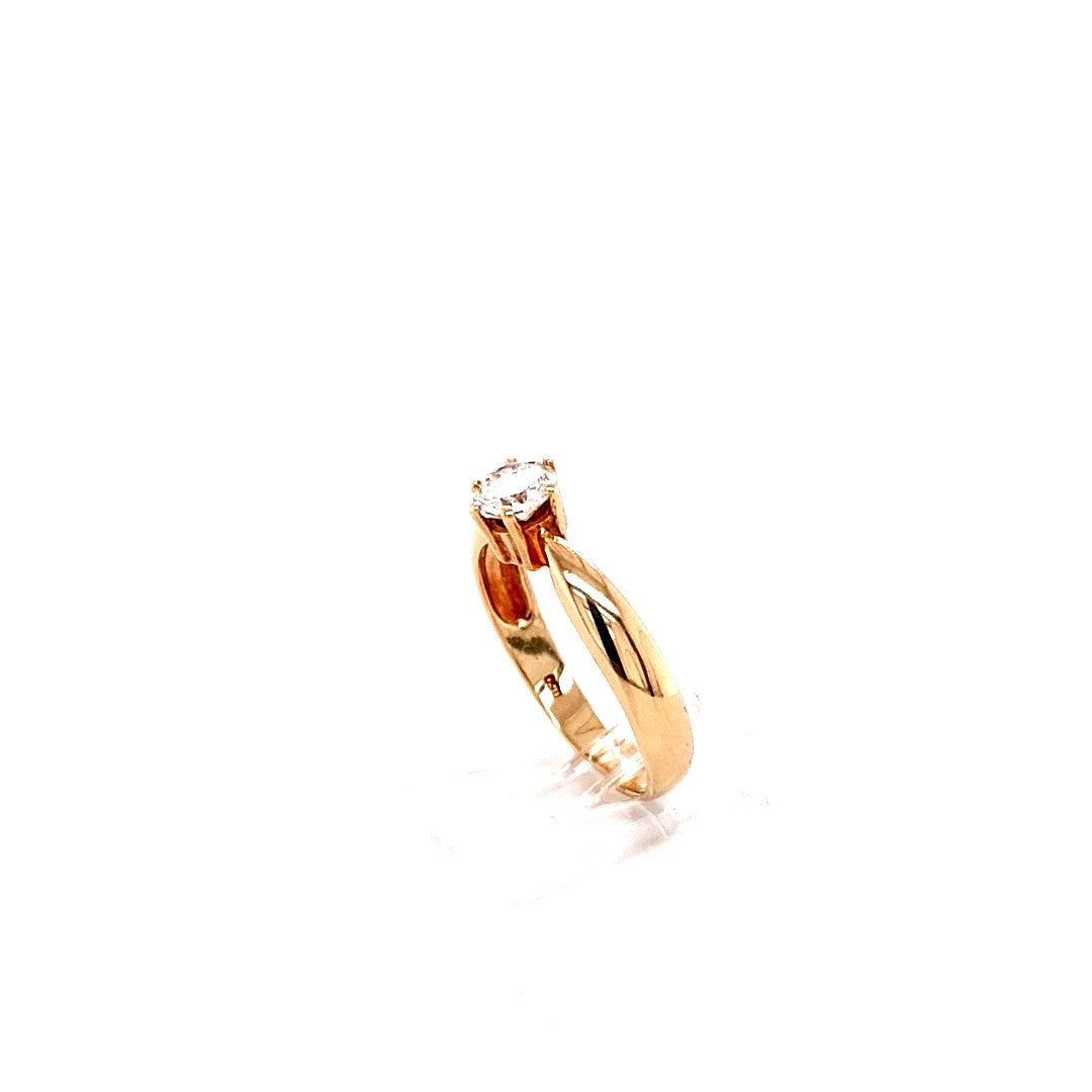 Damen Ring Gelbgold 585 14 kt Brillant ca. 0,50 ct Schmuck Geschenk180836