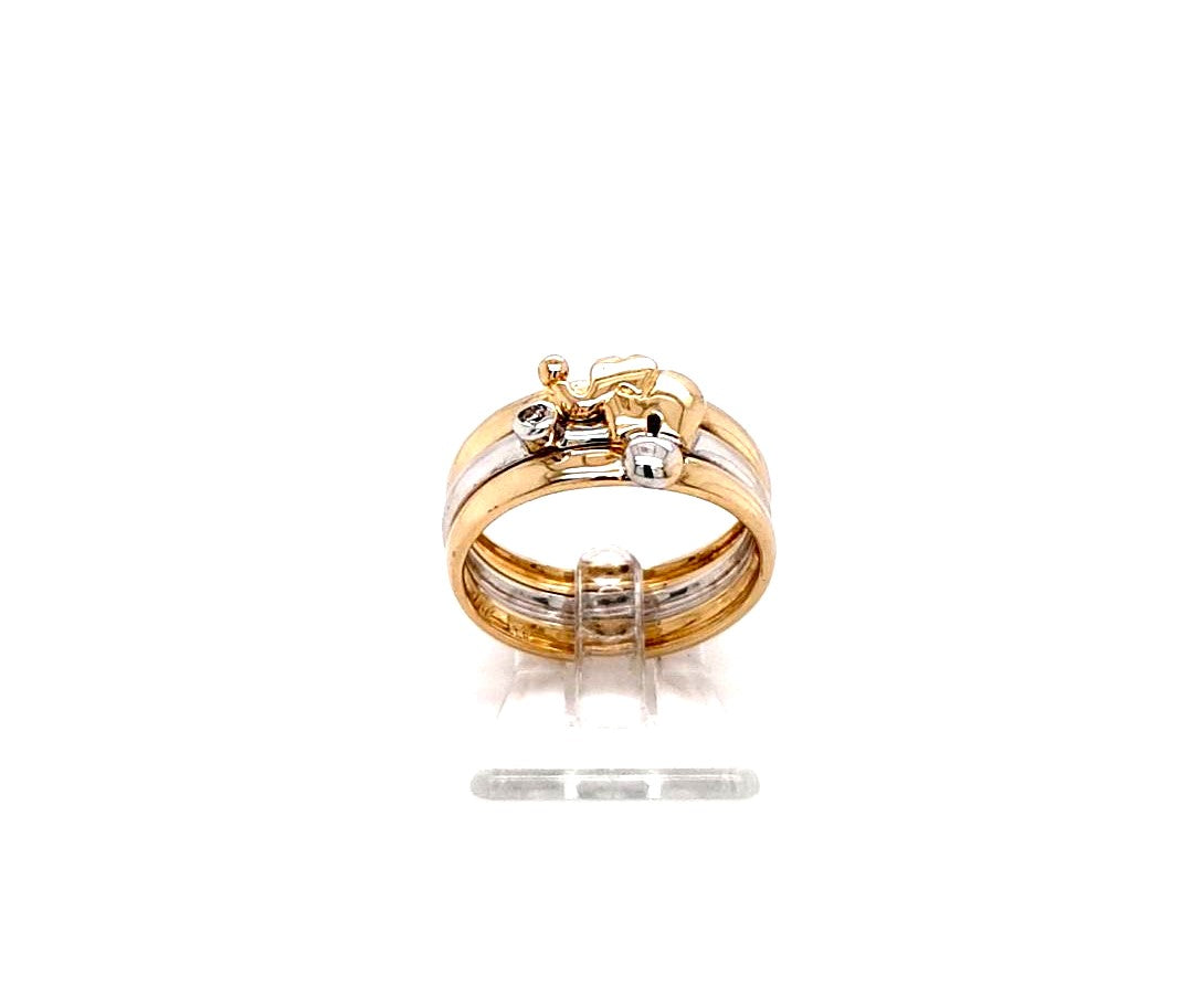 Ring Gold 585 14 kt Brillant Elefant Damen