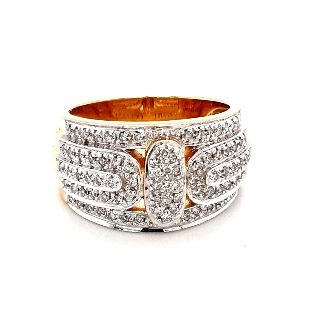 Damen Ring Gelbgold Weißgold Brillant 750 18 kt. Geschenk Schmuck