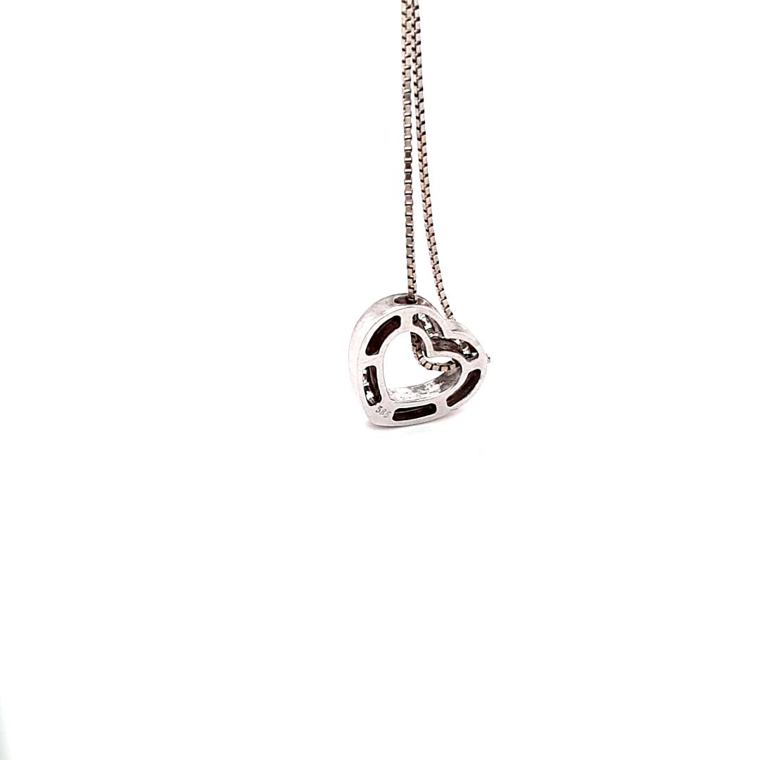 Kette Anhänger Weiß Gold 585 14 kt Brillanten Damen Schmuck