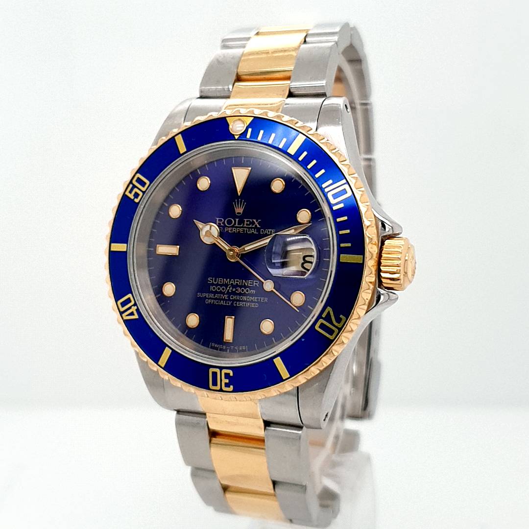 Rolex Submariner Gold Stahl Ref. 16613 40mm Herren BJ. 1990