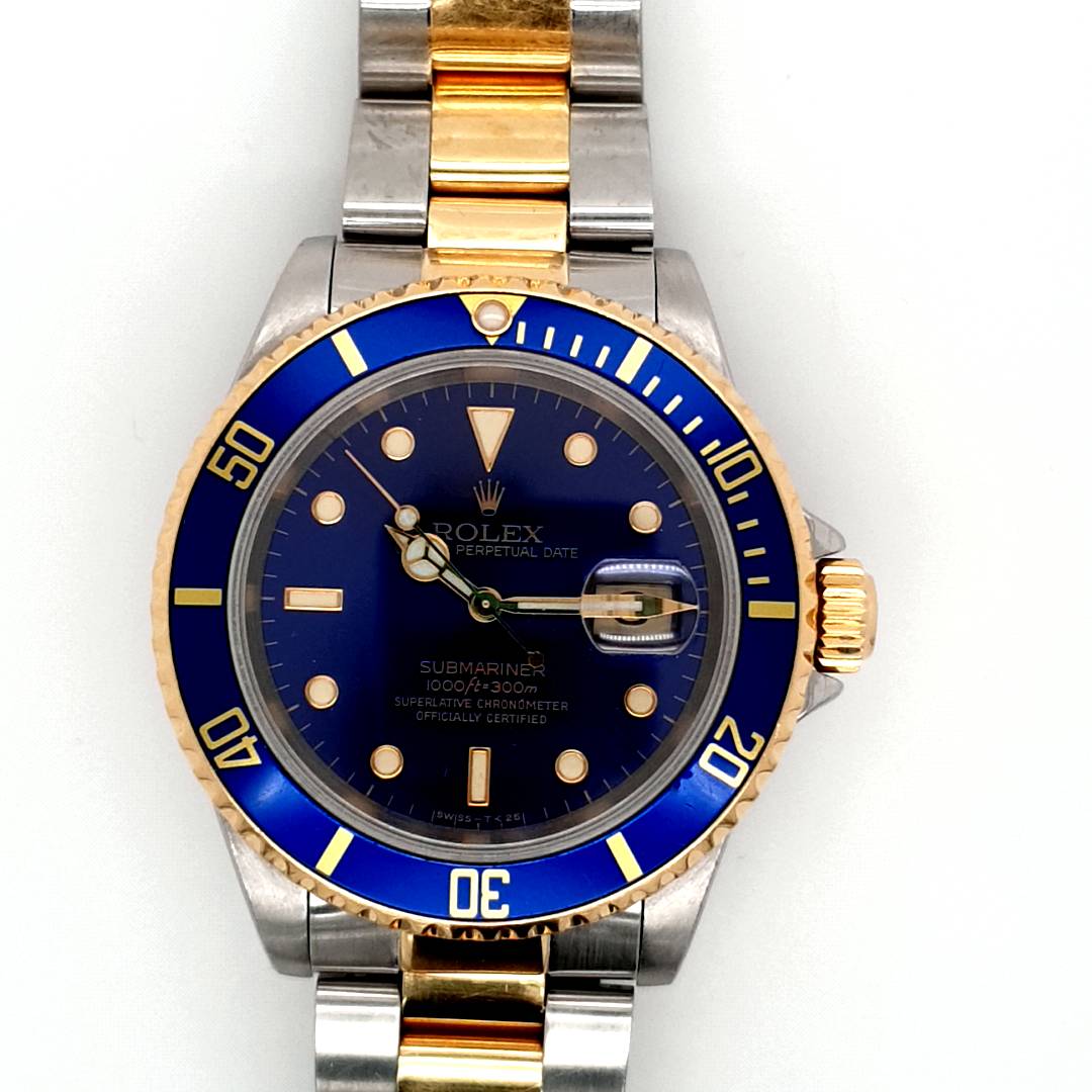 Rolex Submariner Gold Stahl Ref. 16613 40mm Herren BJ. 1990