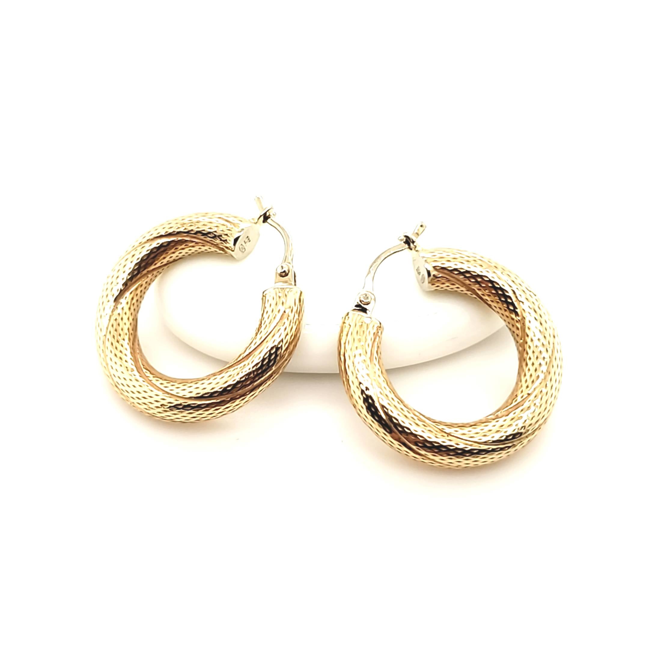 Damen Creolen Gelbgold 585 14kt
