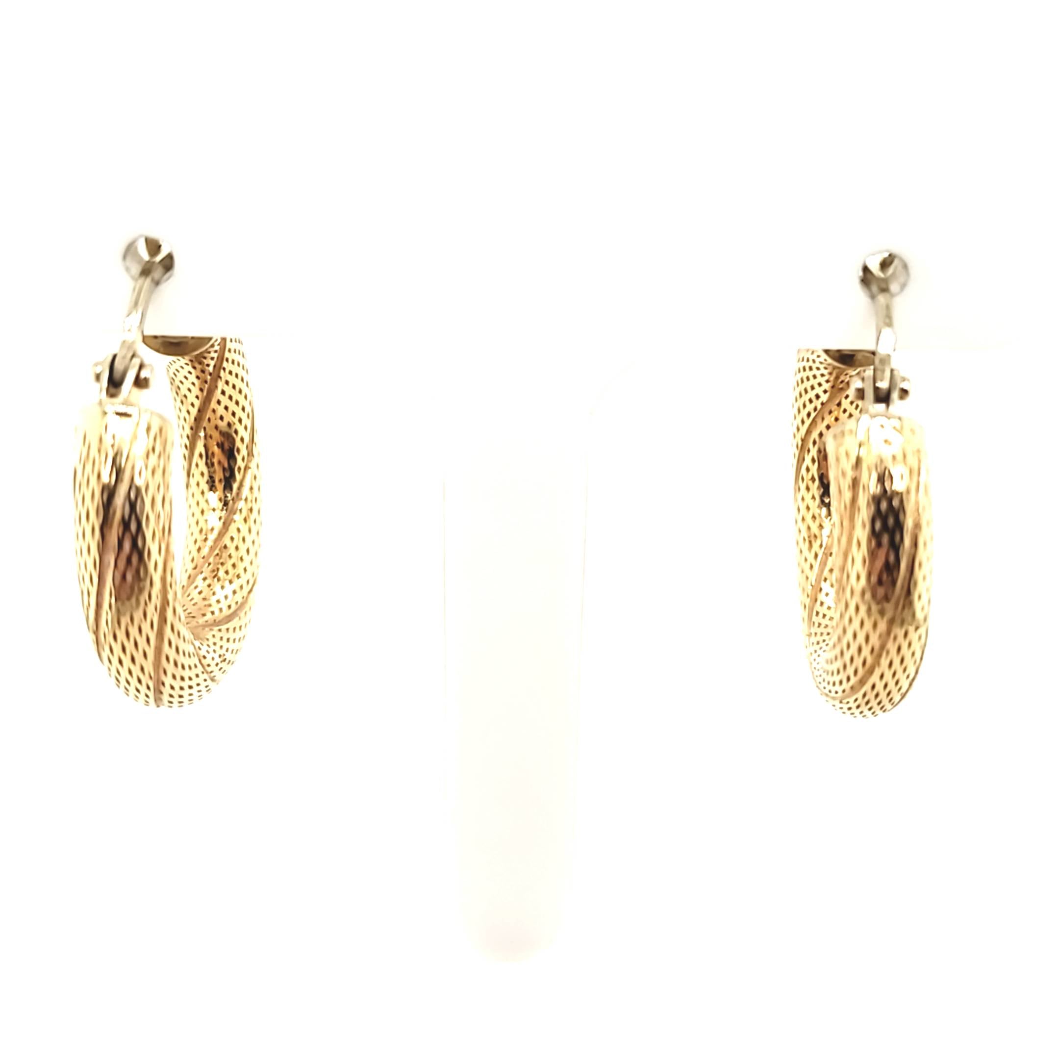 Damen Creolen Gelbgold 585 14kt