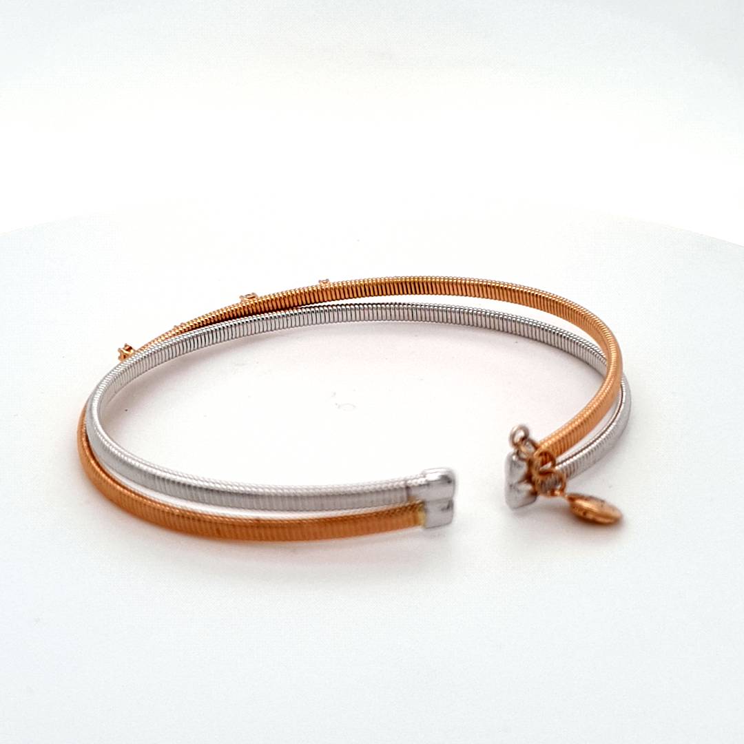 Capolavoro Armspange Gelb Weiß Gold 750 18 kt. Brillanten Damen