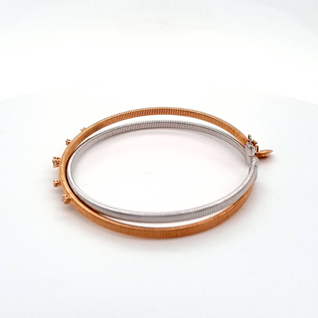 Capolavoro Armspange Gelb Weiß Gold 750 18 kt. Brillanten Damen