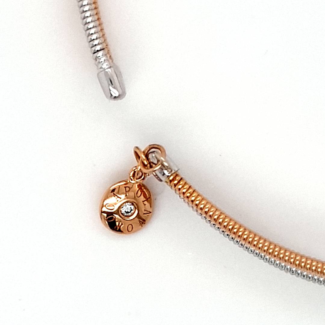 Capolavoro Armspange Gelb Weiß Gold 750 18 kt. Brillanten Damen