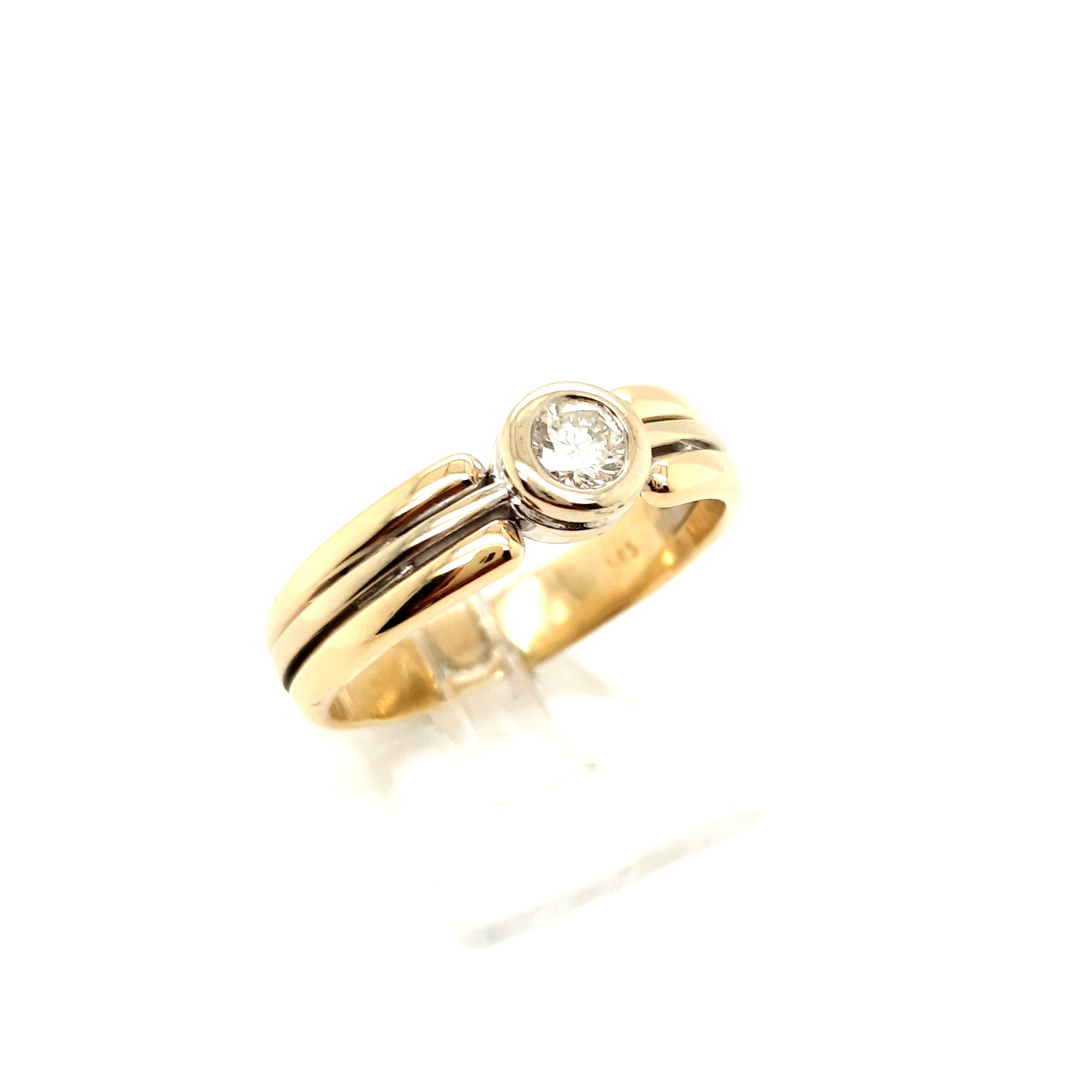 Brillant Gold Ring 585 14kt. Gr. 63
