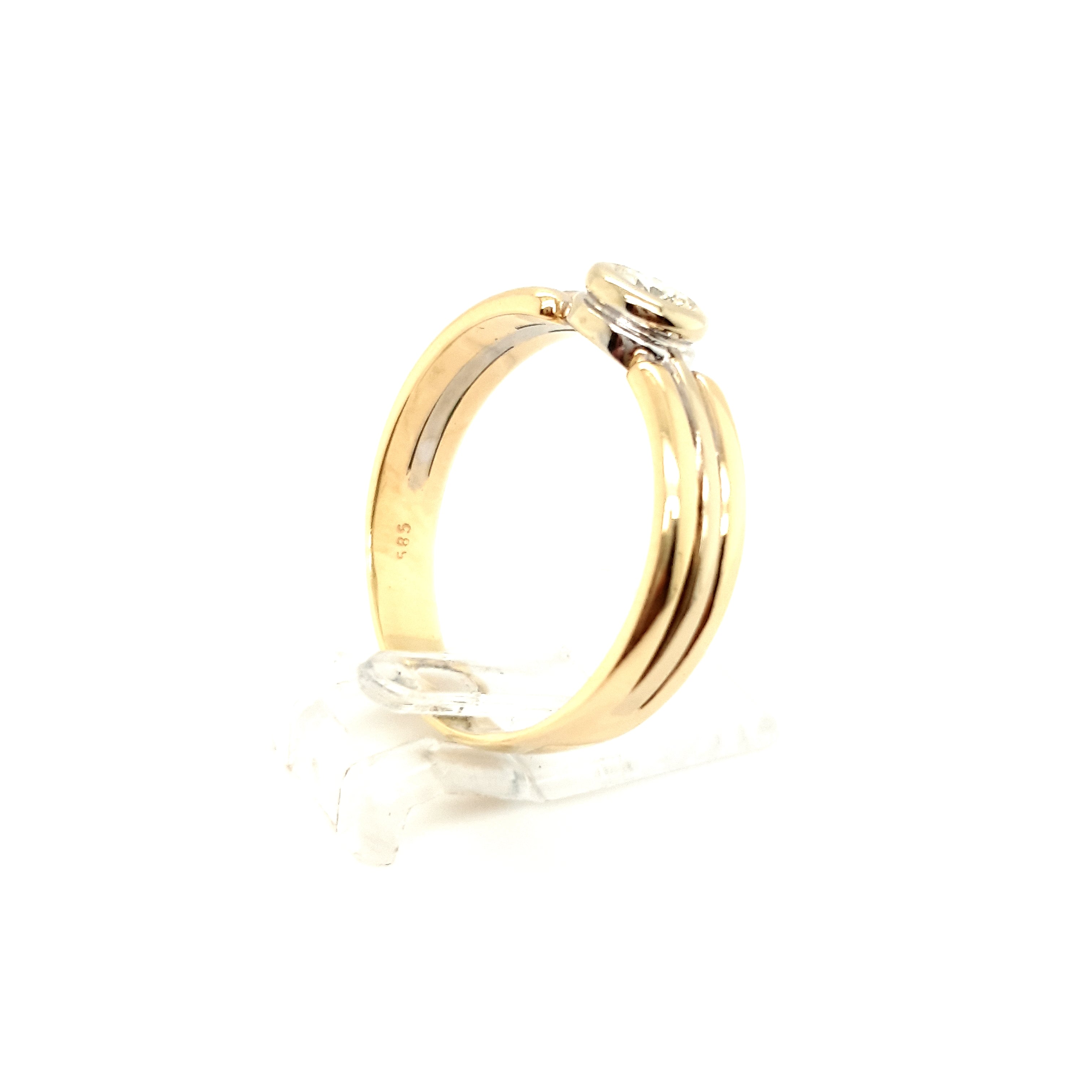 Brillant Gold Ring 585 14kt. Gr. 63