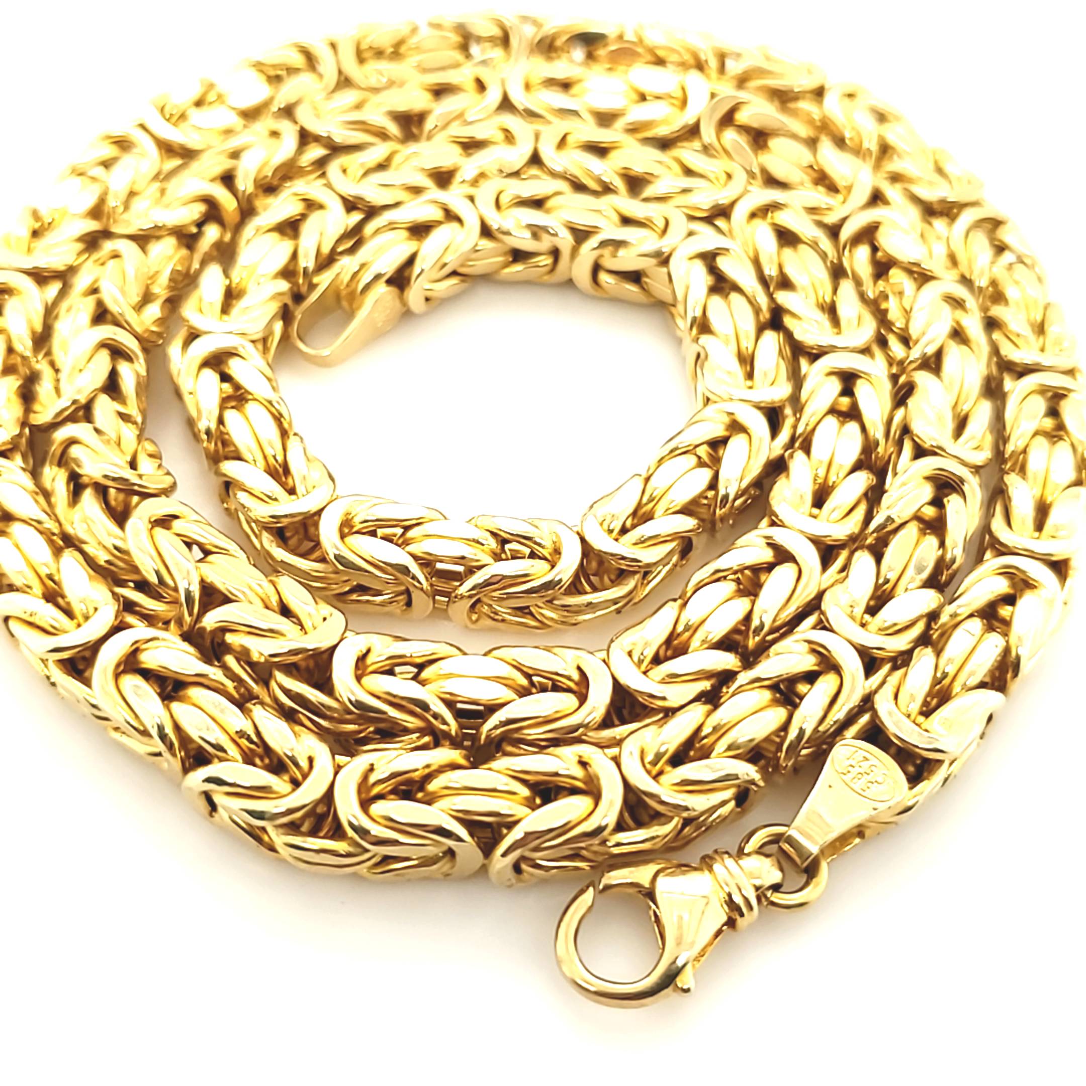 Königskette Gelbgold 585 14kt 66cm