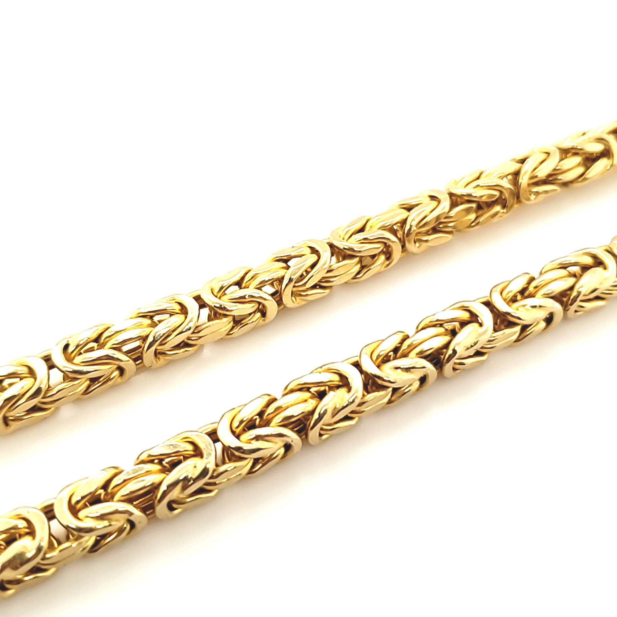 Königskette Gelbgold 585 14kt 66cm