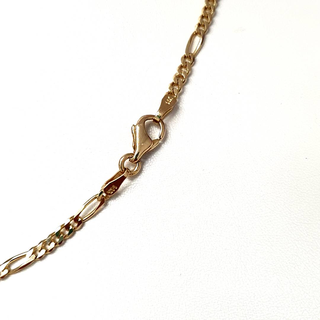 Kette Figaro 585 Gold 585 Schmuck Unisex 50 cm