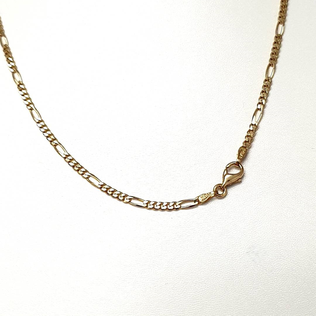 Kette Figaro 585 Gold 585 Schmuck Unisex 50 cm