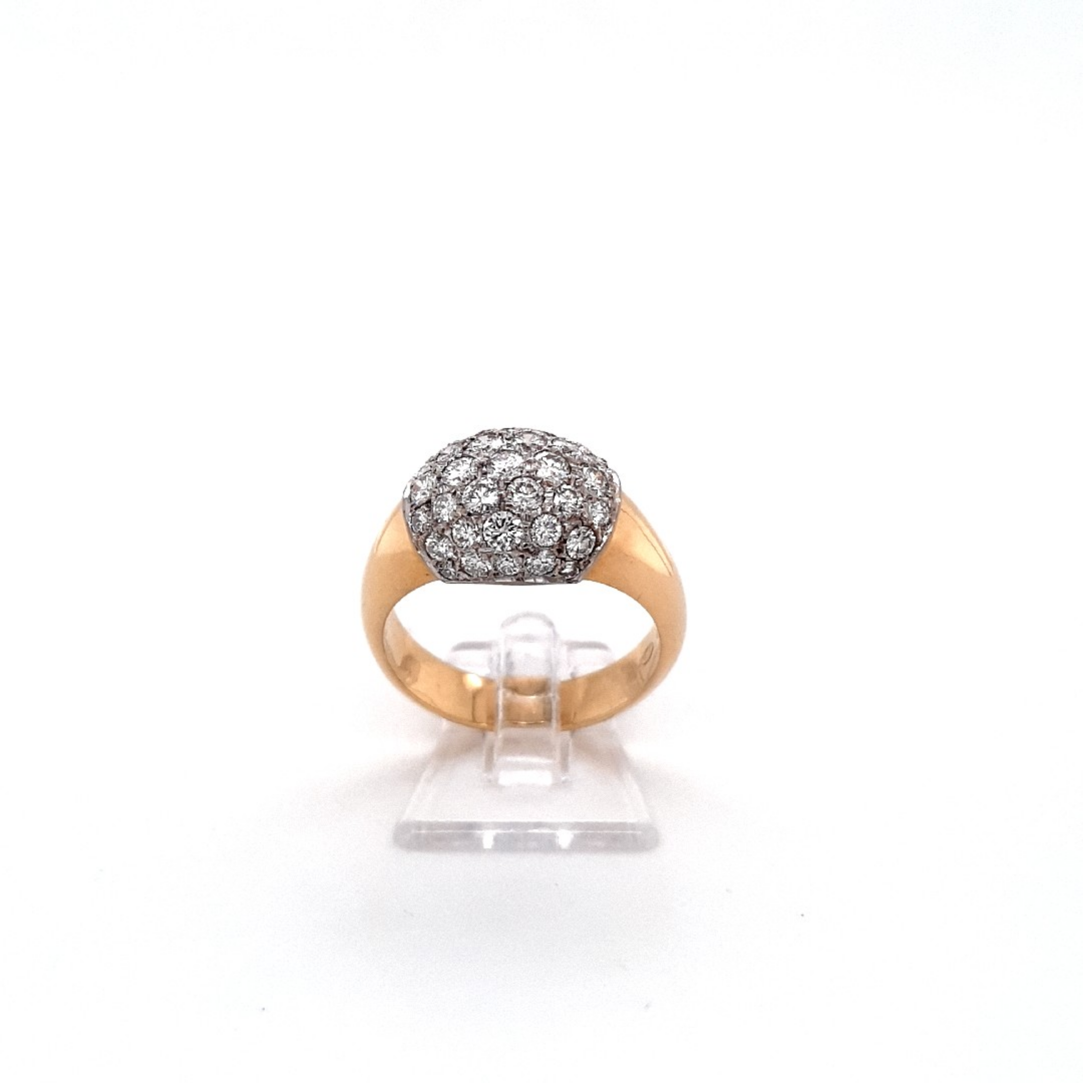 Ring Gelbgold Weißgold 750 18 kt. Brillanten Damen Schmuck Geschenk