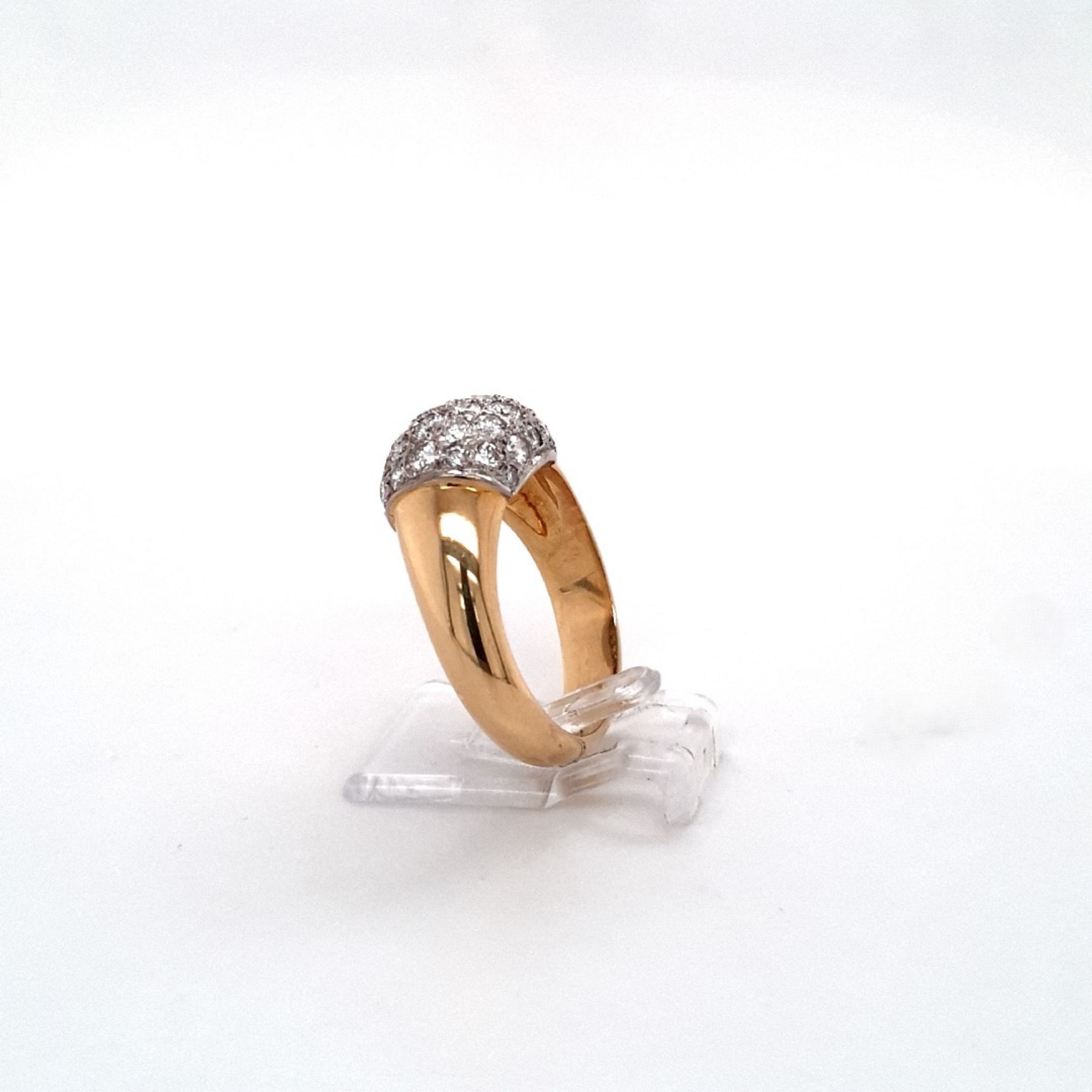 Ring Gelbgold Weißgold 750 18 kt. Brillanten Damen Schmuck Geschenk