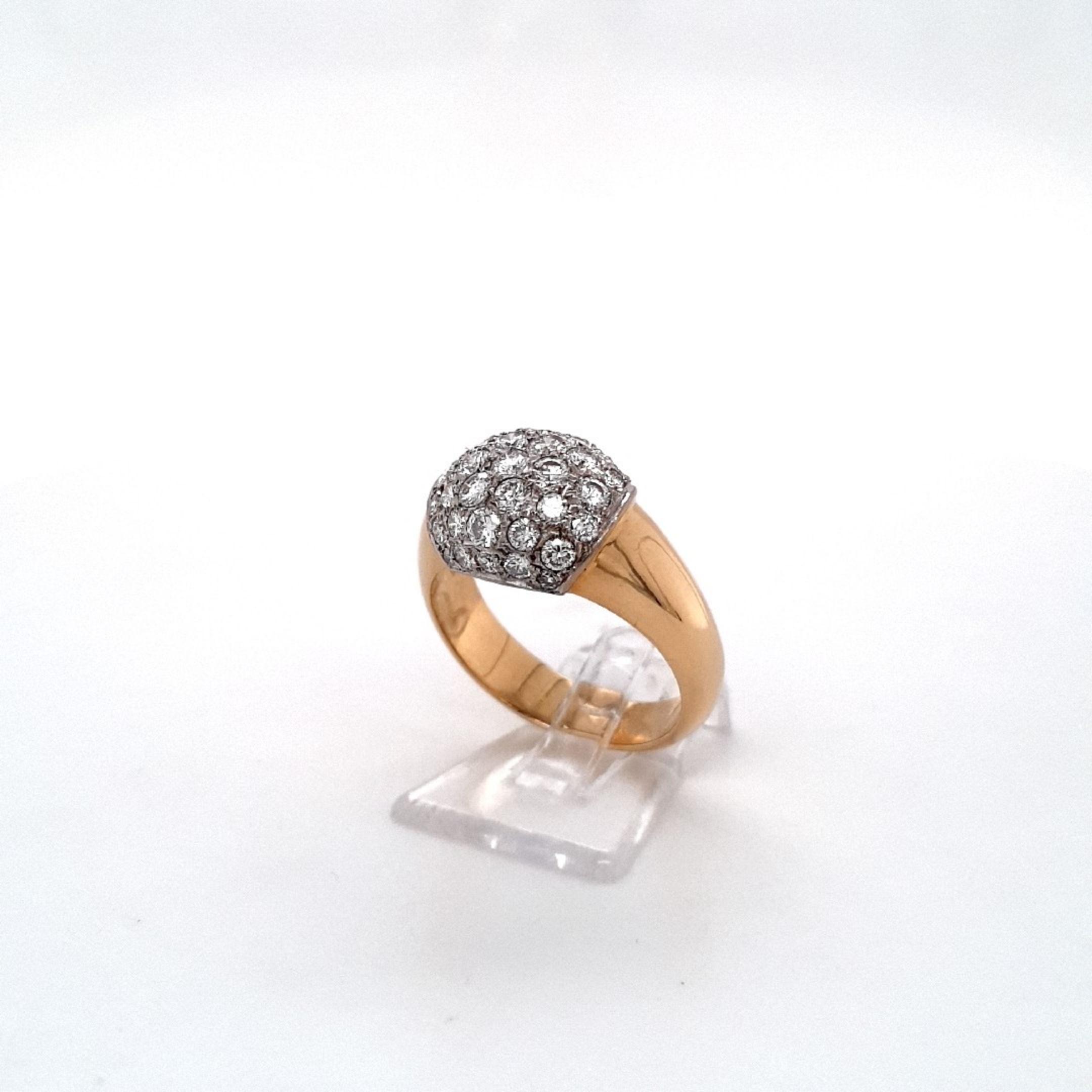 Ring Gelbgold Weißgold 750 18 kt. Brillanten Damen Schmuck Geschenk