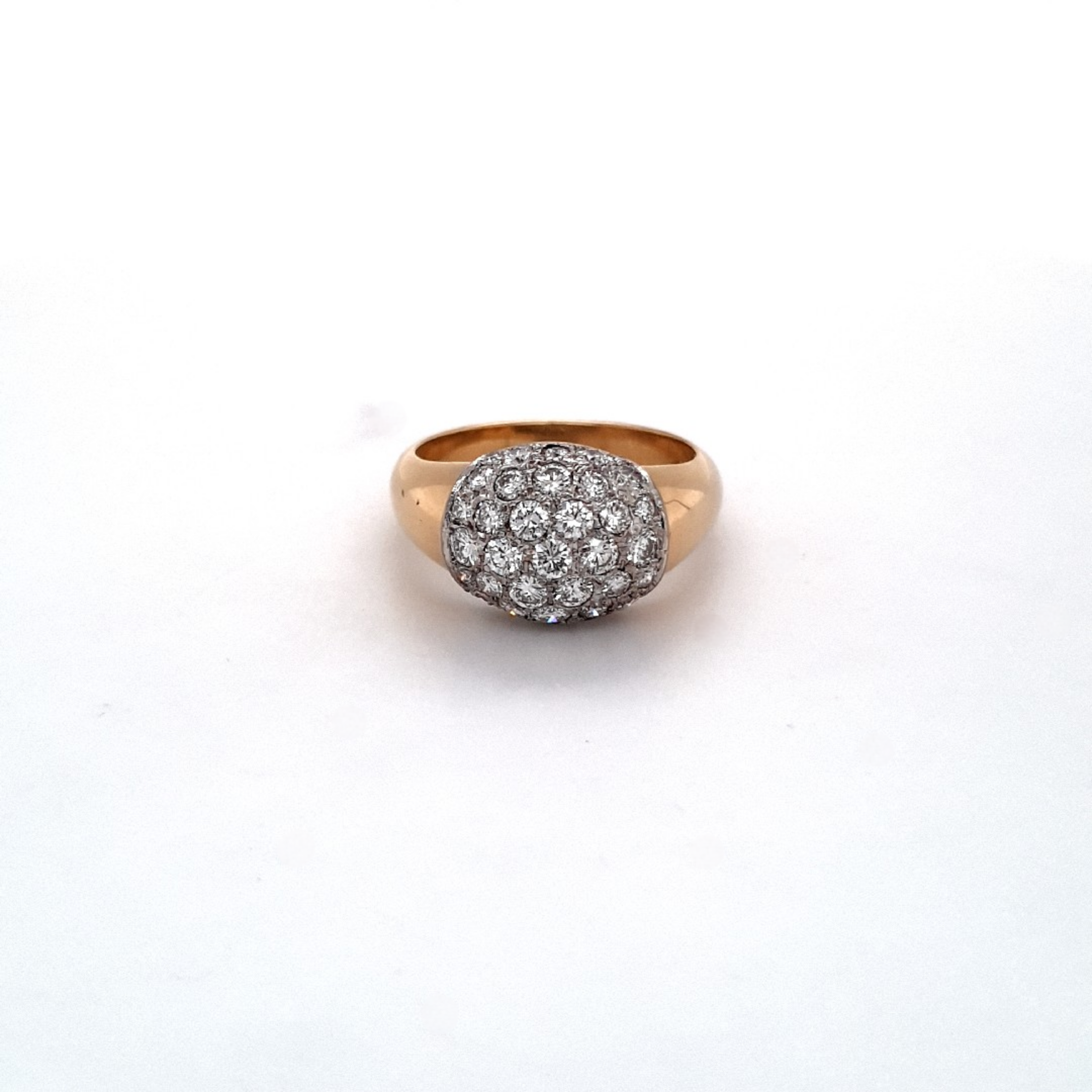 Ring Gelbgold Weißgold 750 18 kt. Brillanten Damen Schmuck Geschenk