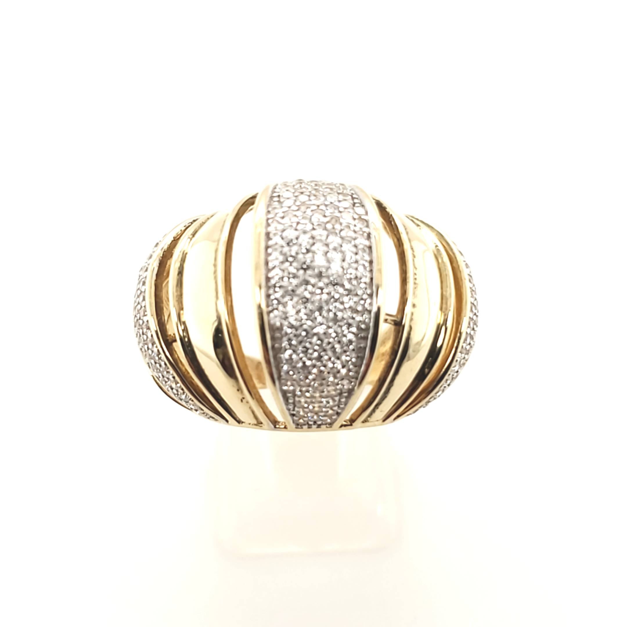 Damen Ring Gelbgold 585 Gr.58