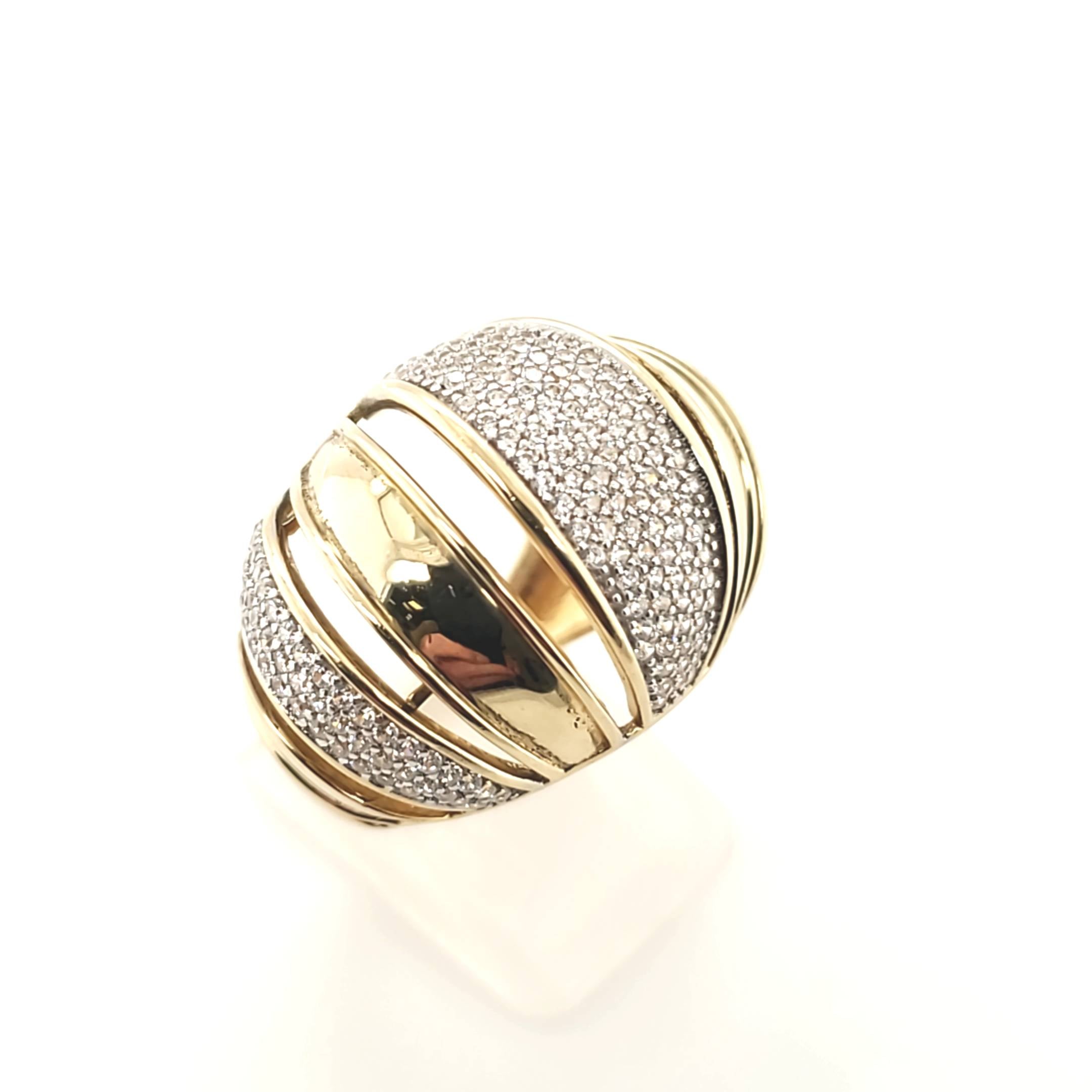 Damen Ring Gelbgold 585 Gr.58