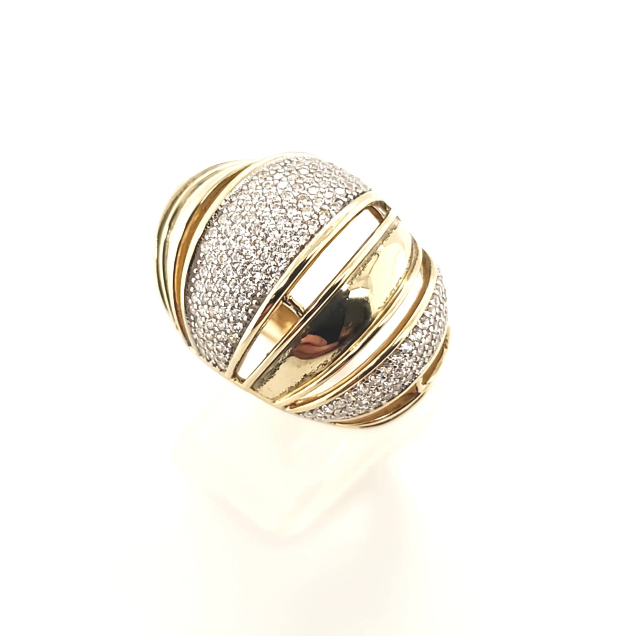 Damen Ring Gelbgold 585 Gr.58