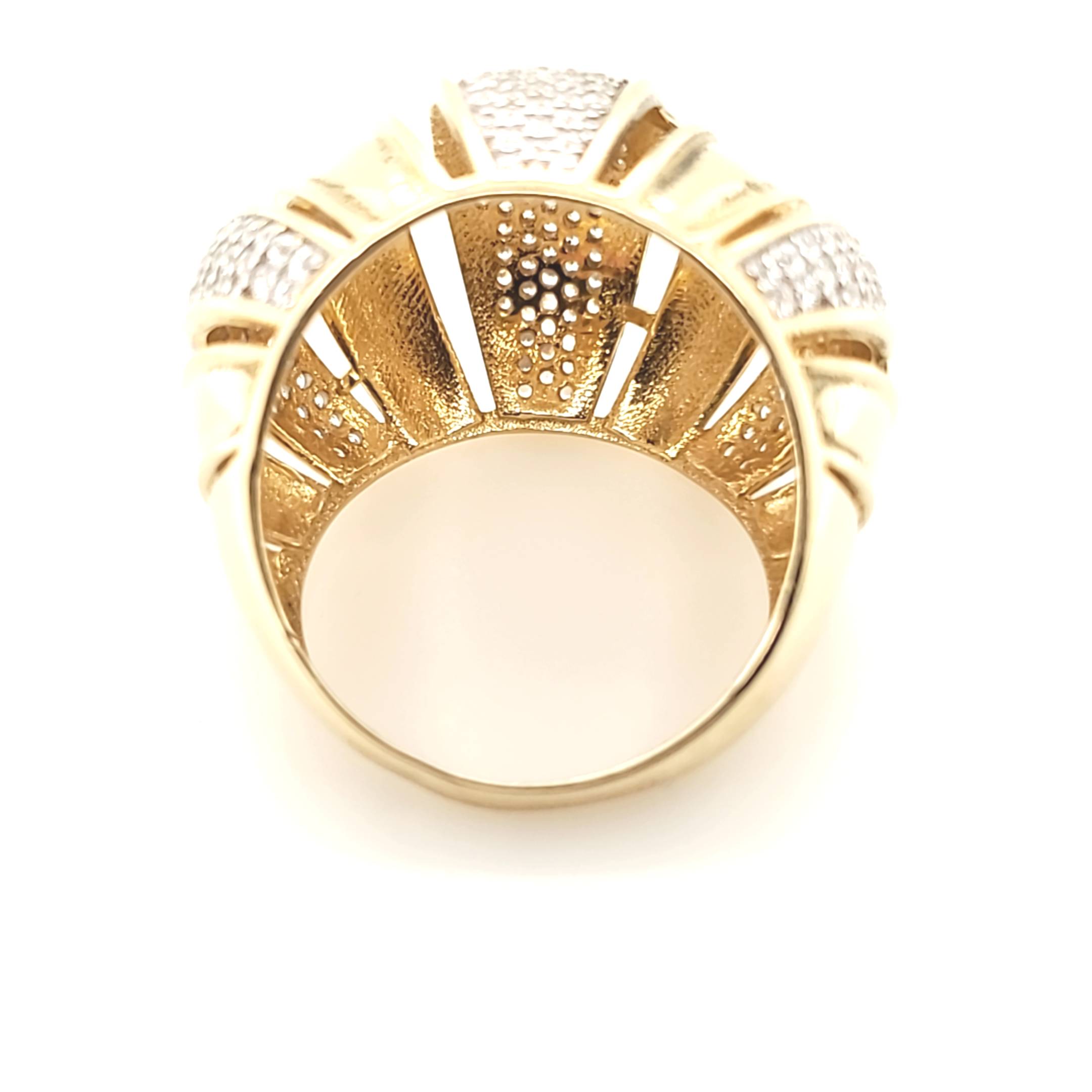 Damen Ring Gelbgold 585 Gr.58