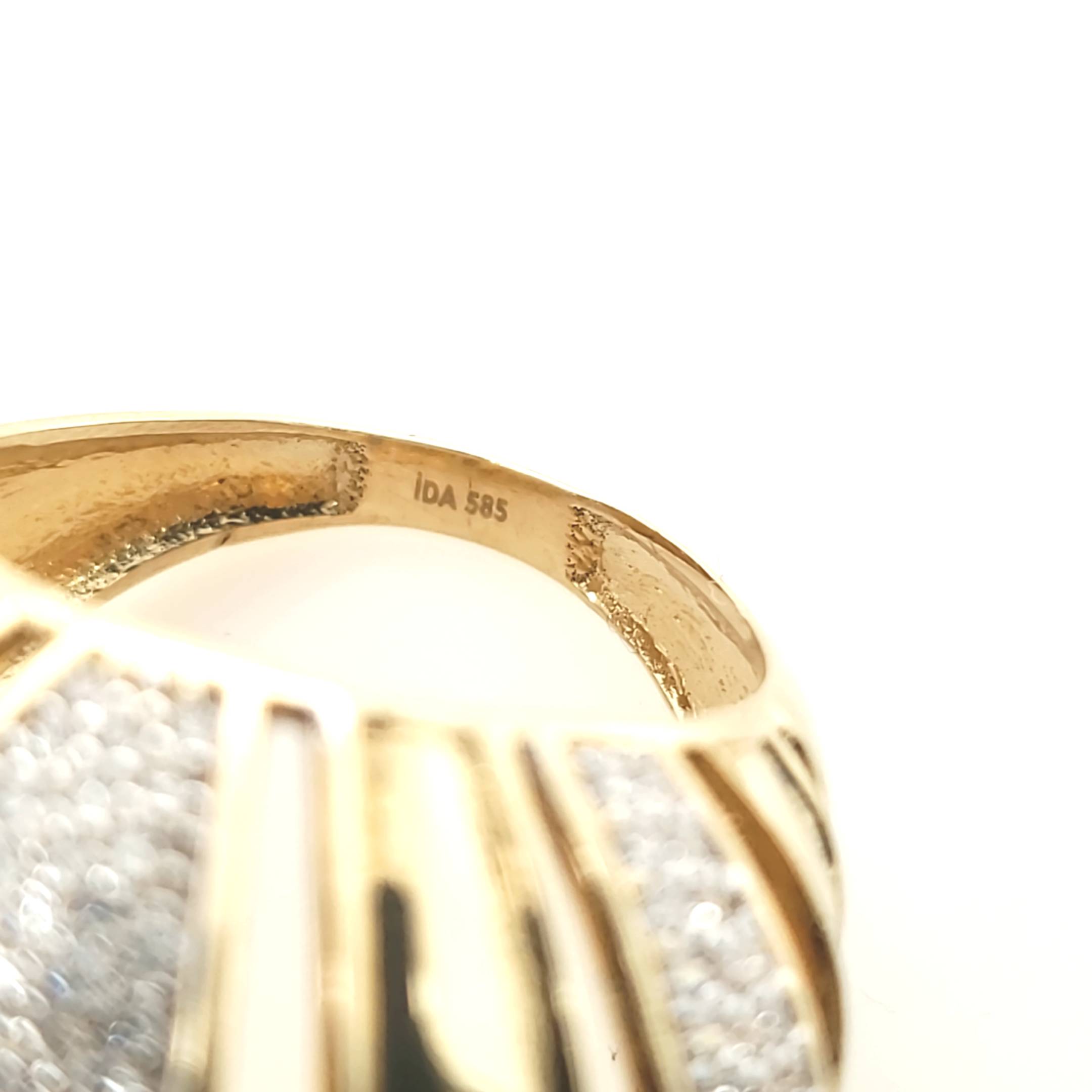 Damen Ring Gelbgold 585 Gr.58