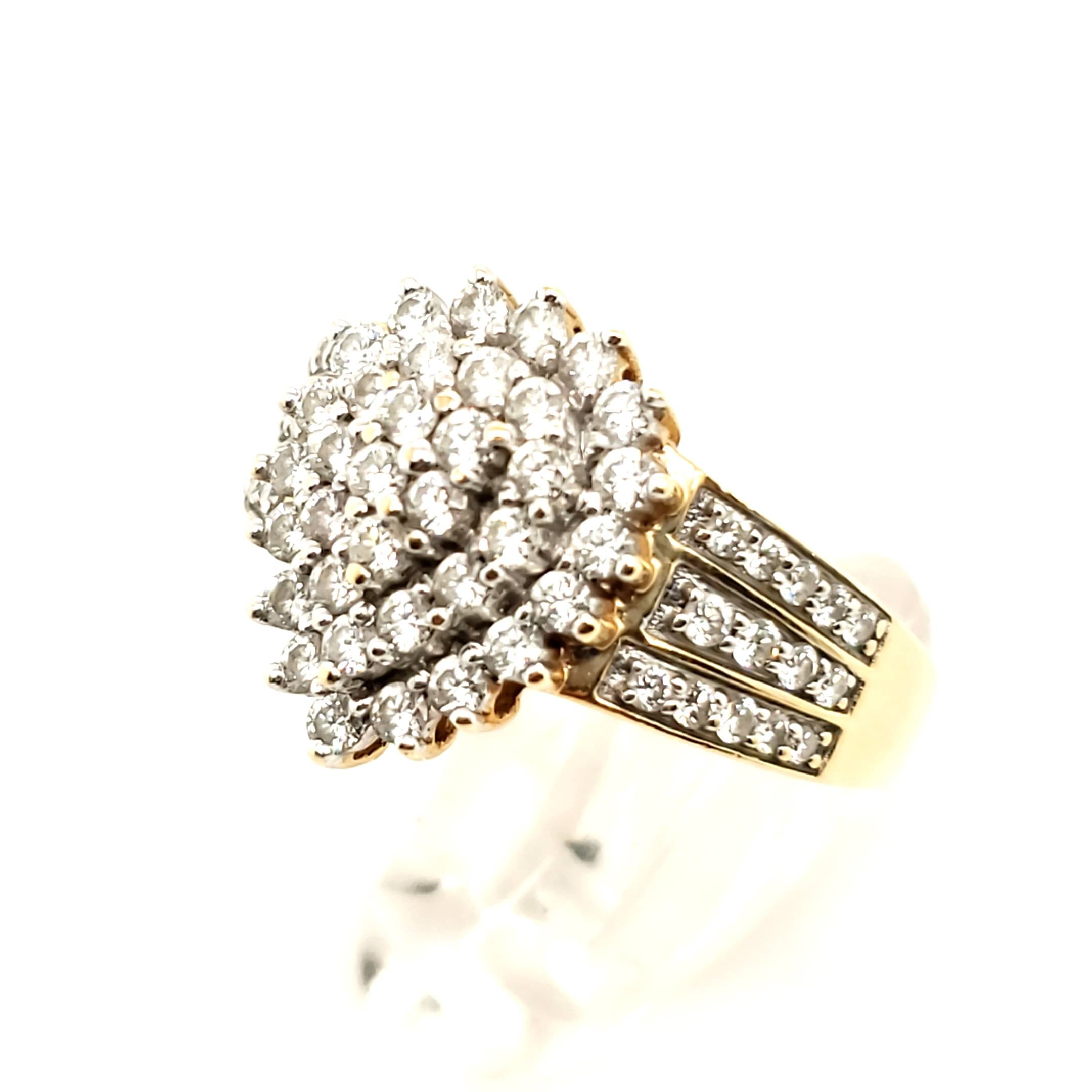 Brillant Damenring Gelbgold 585 Gr.56