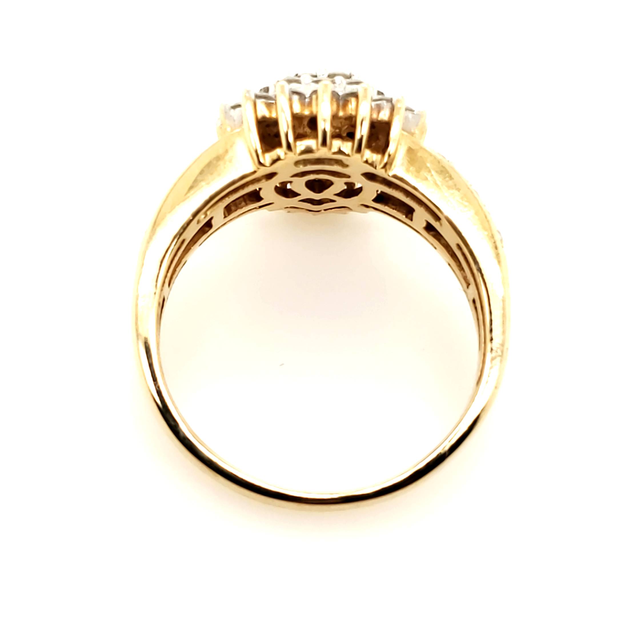 Brillant Damenring Gelbgold 585 Gr.56