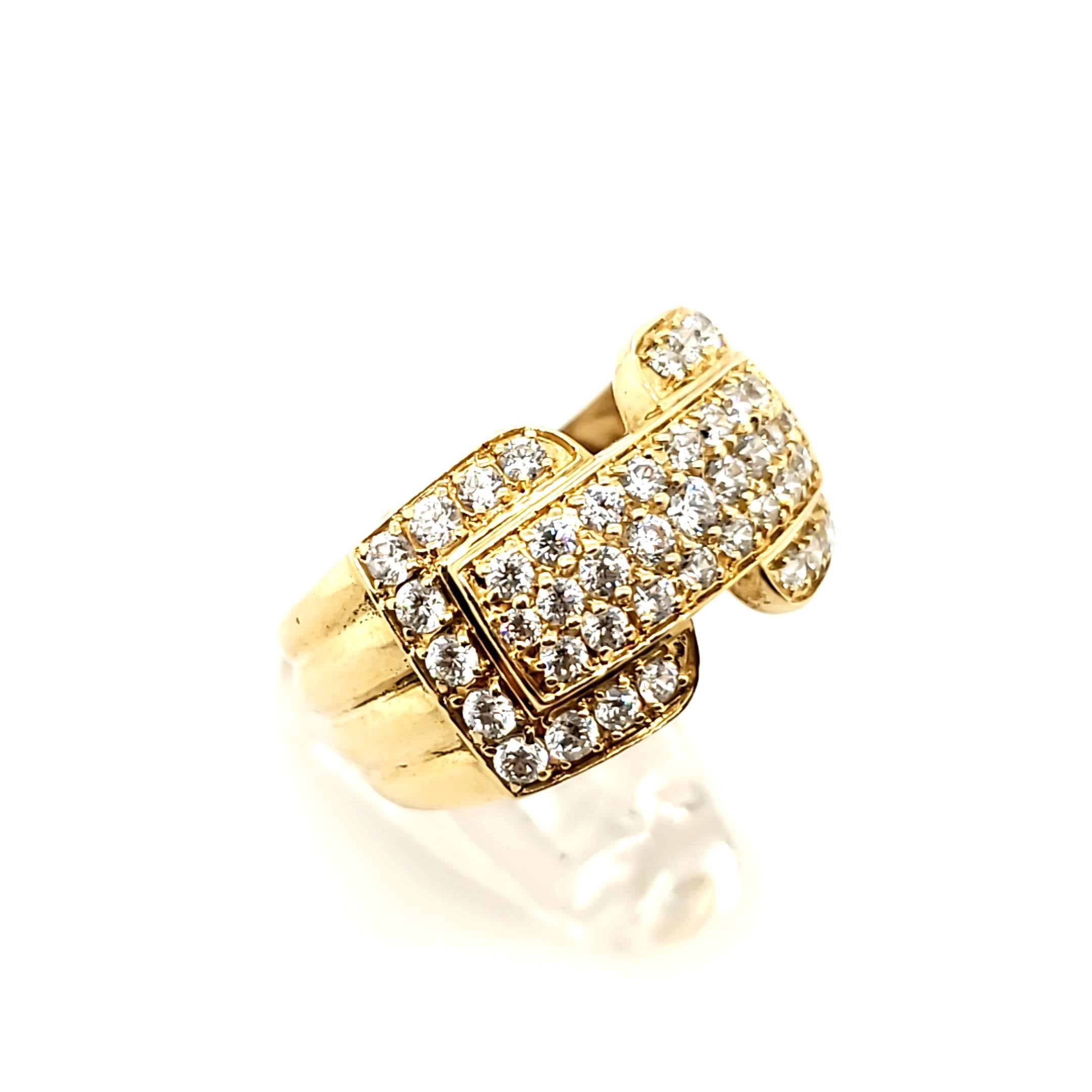 Damen Ring Gelbgold 585 Zirkonia Gr.57/58