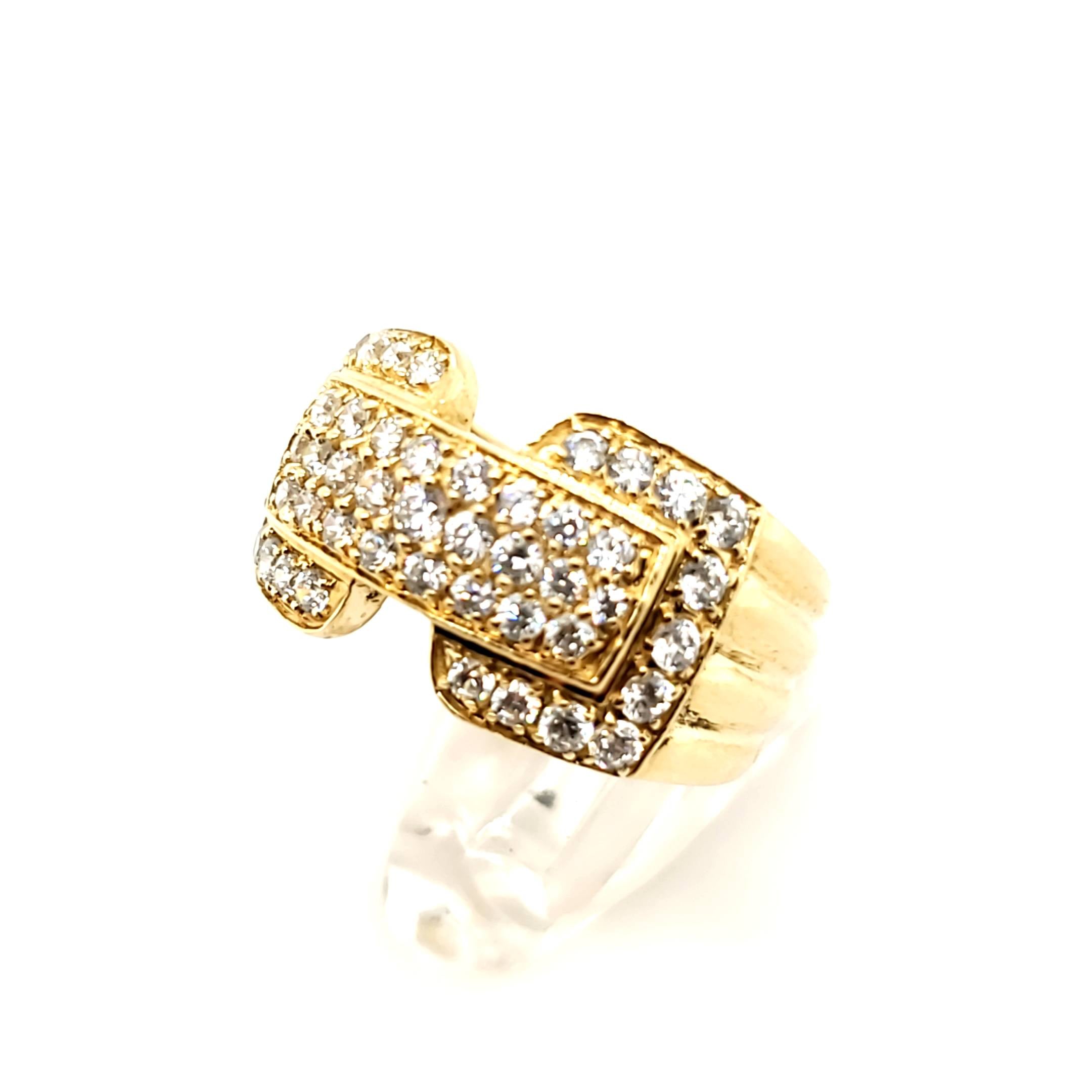 Damen Ring Gelbgold 585 Zirkonia Gr.57/58
