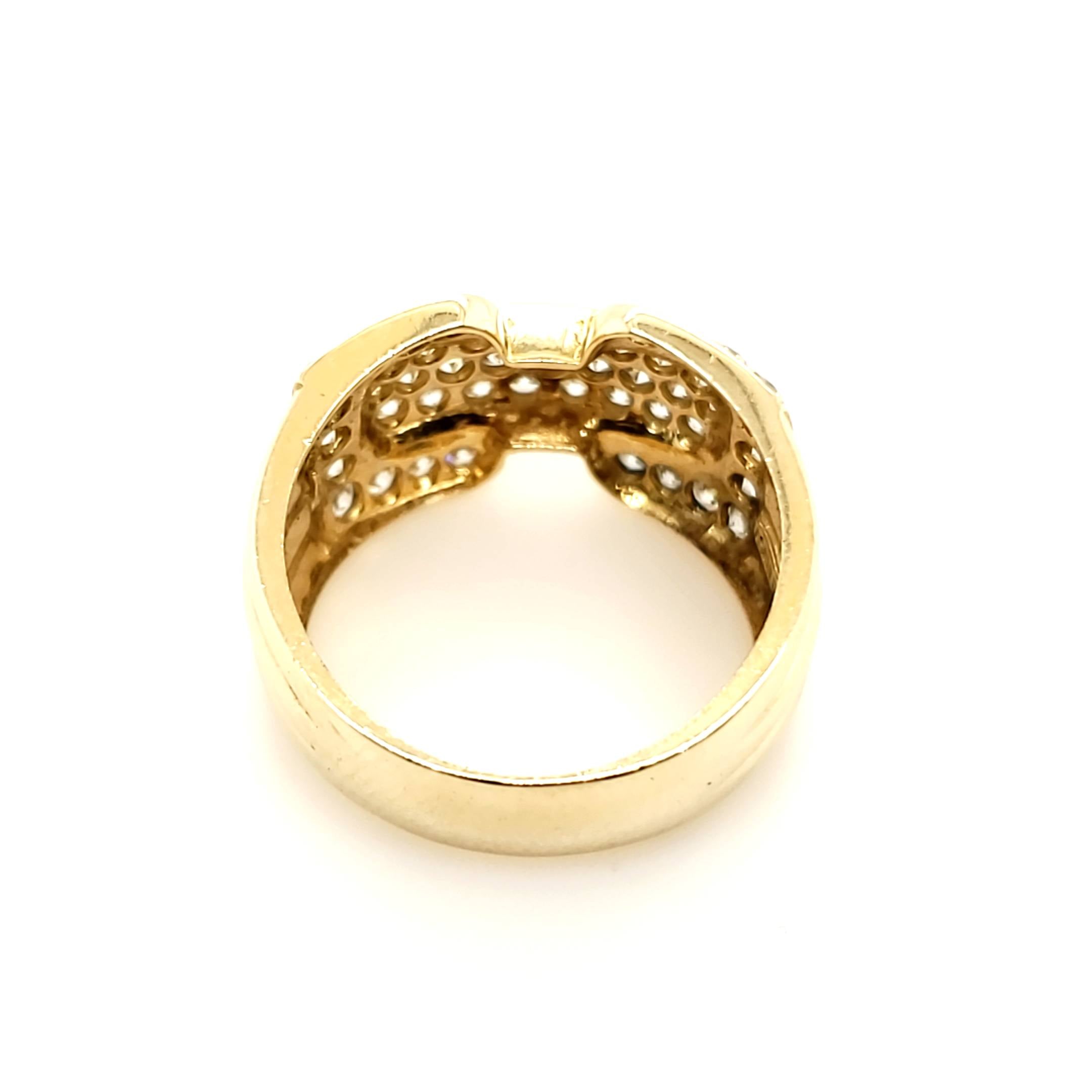Damen Ring Gelbgold 585 Zirkonia Gr.57/58