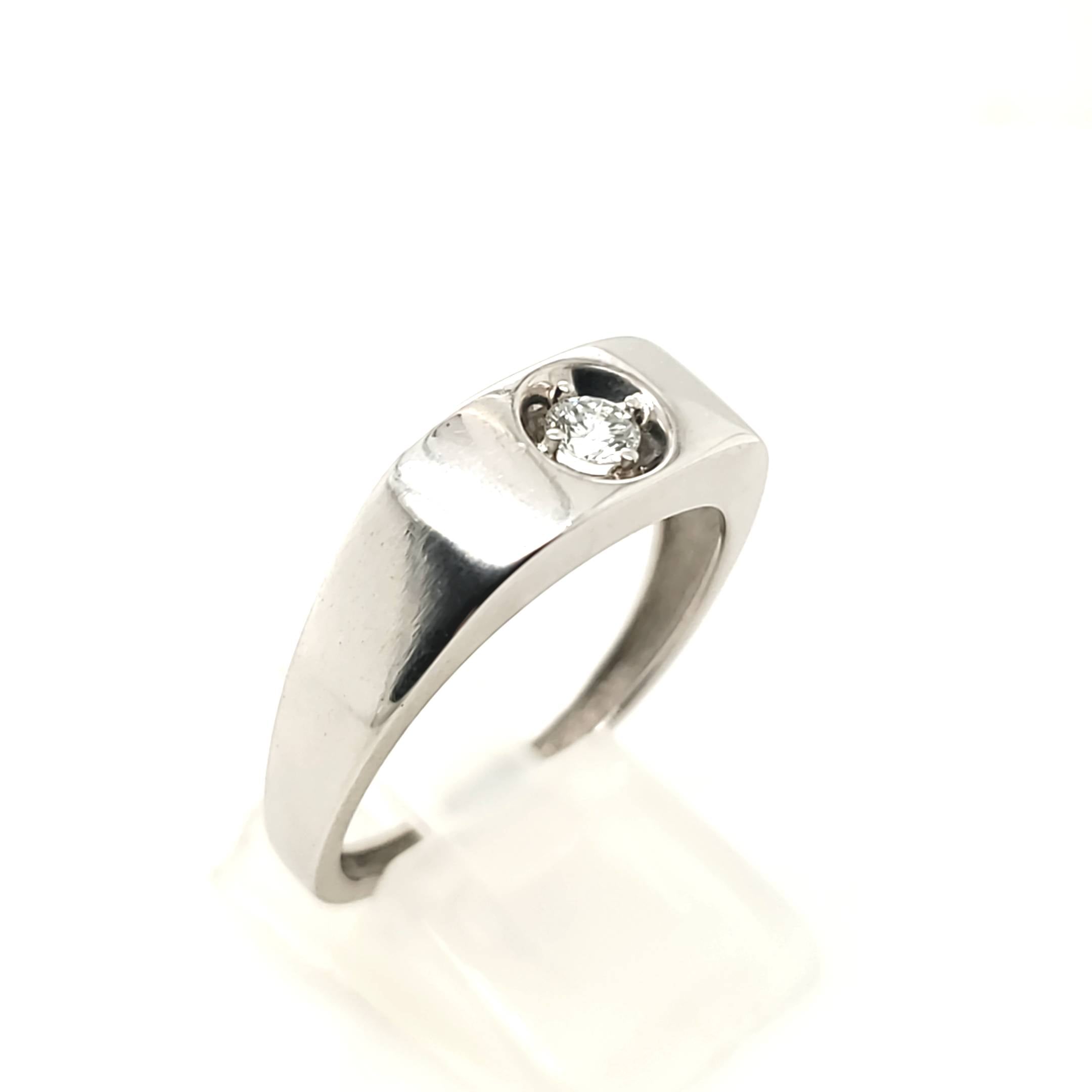 Brillant Ring Weißgold 750 Gr. 62/63